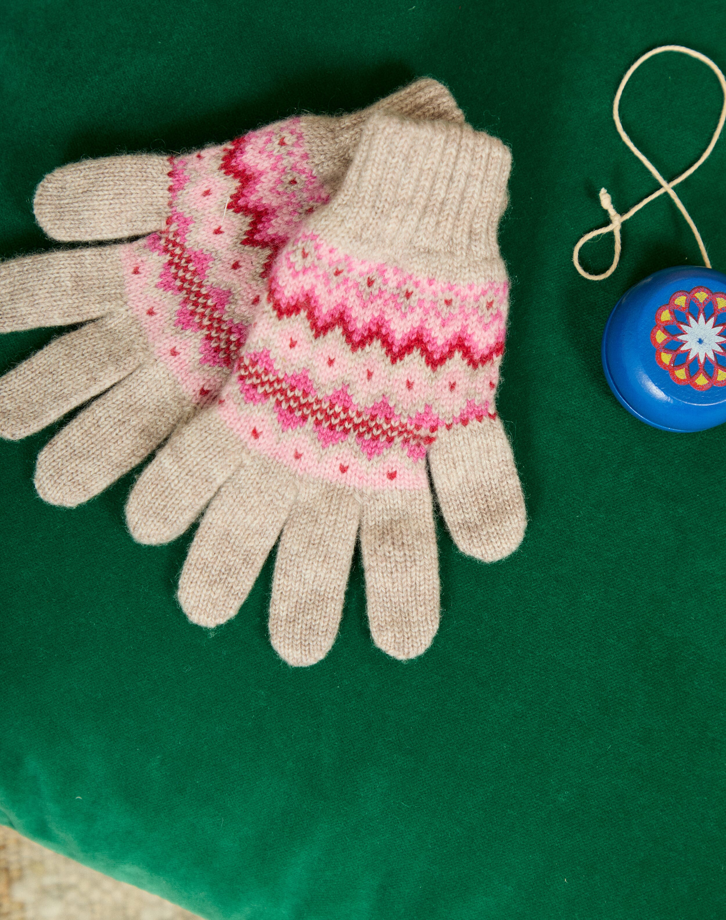 Cashmere Folk Fair Isle Gloves