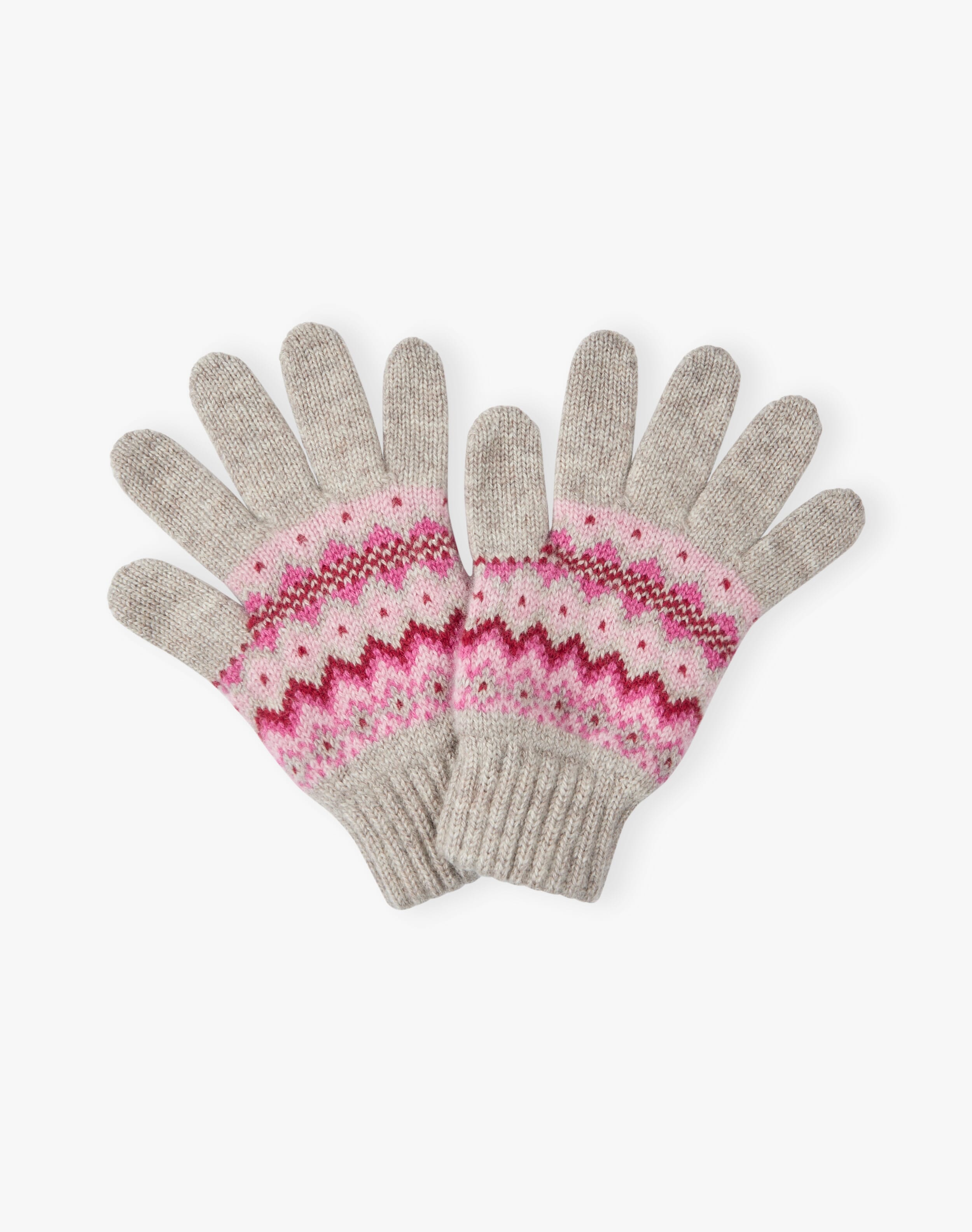 Cashmere Folk Fair Isle Gloves