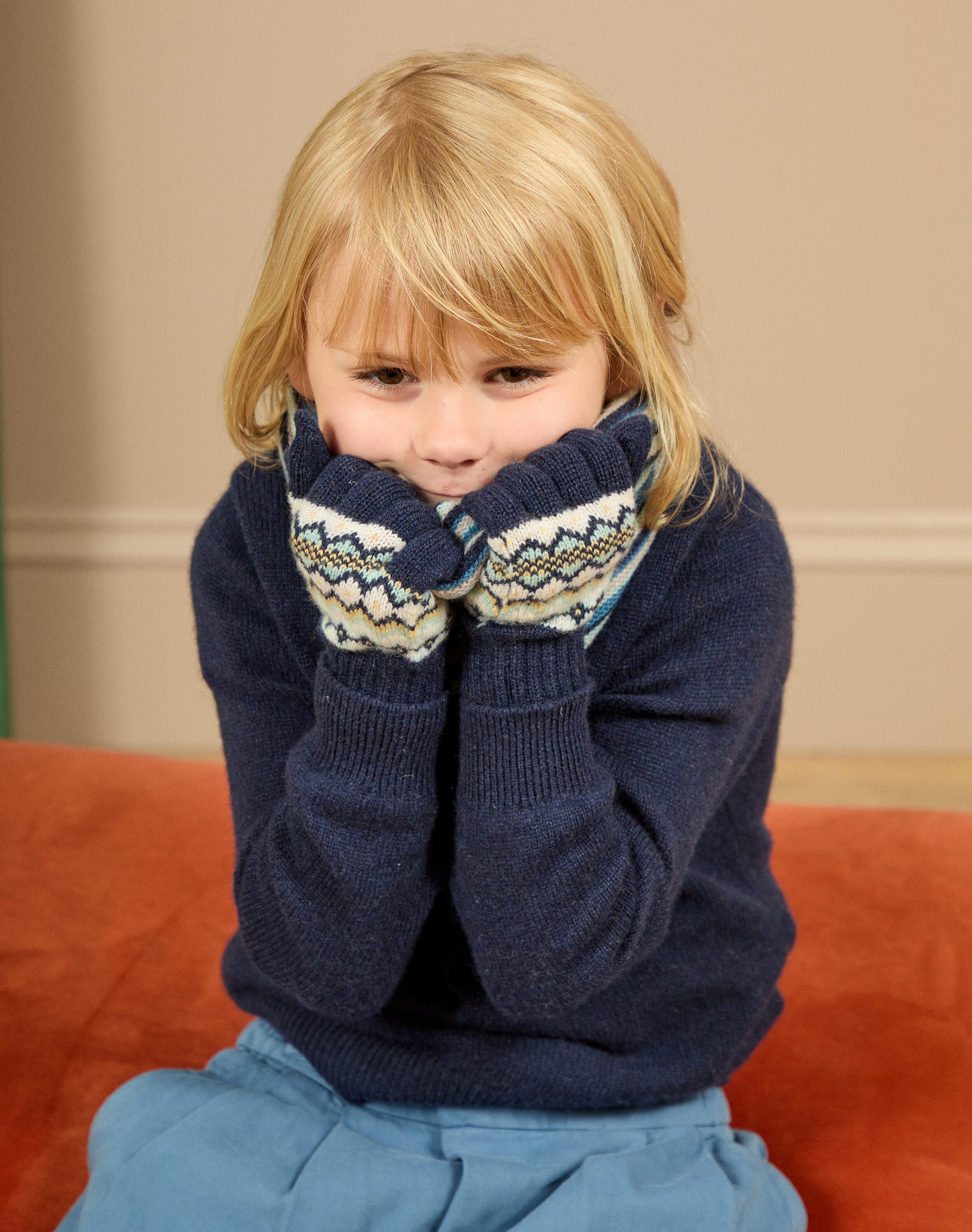 Cashmere Folk Fair Isle Gloves