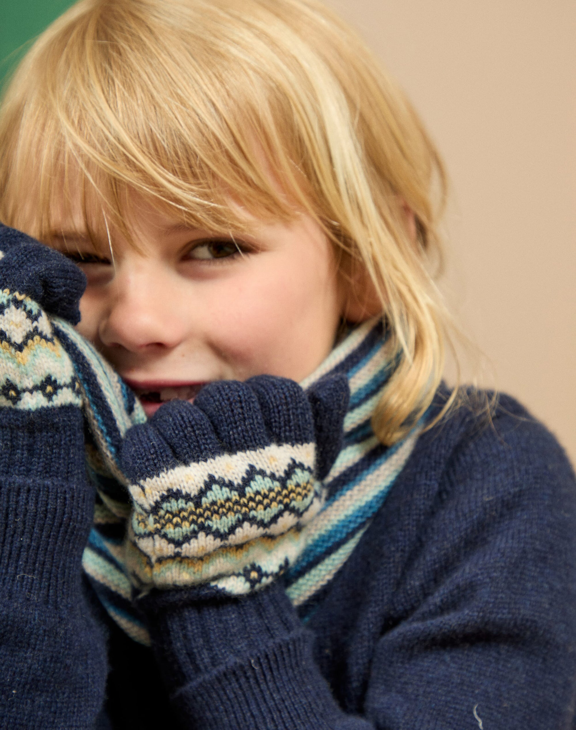 Cashmere Folk Fair Isle Gloves