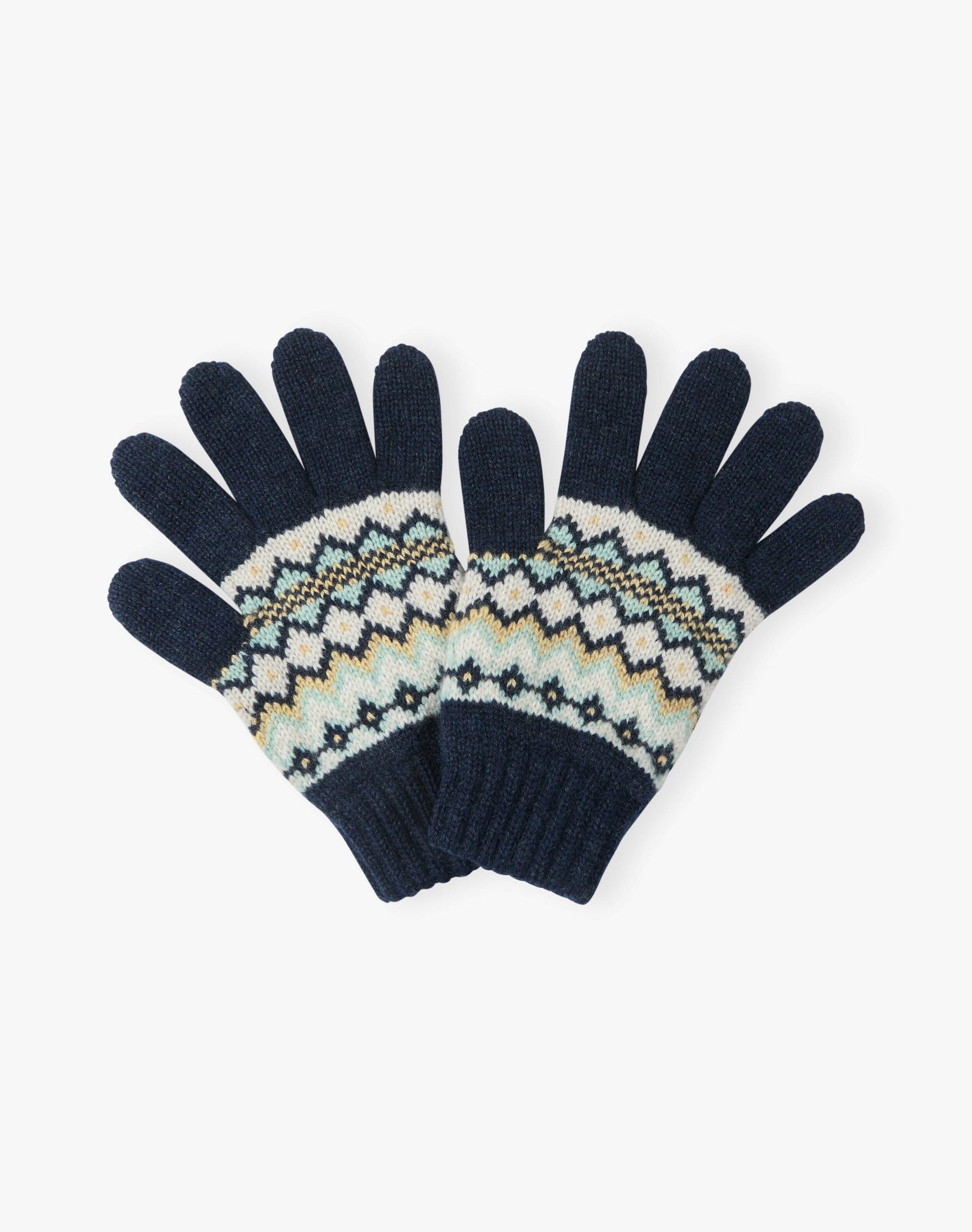 Cashmere Folk Fair Isle Gloves