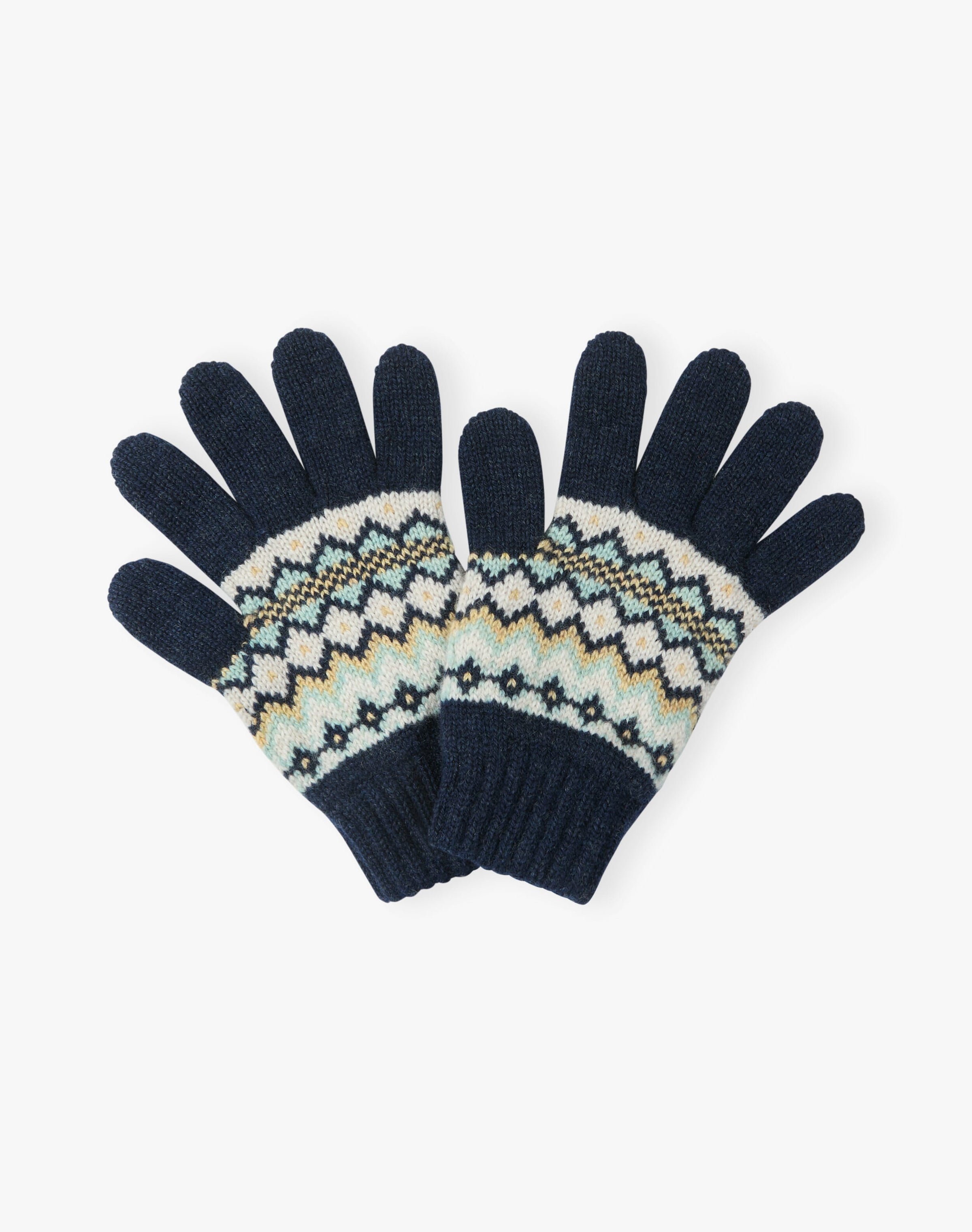 Cashmere Folk Fair Isle Gloves