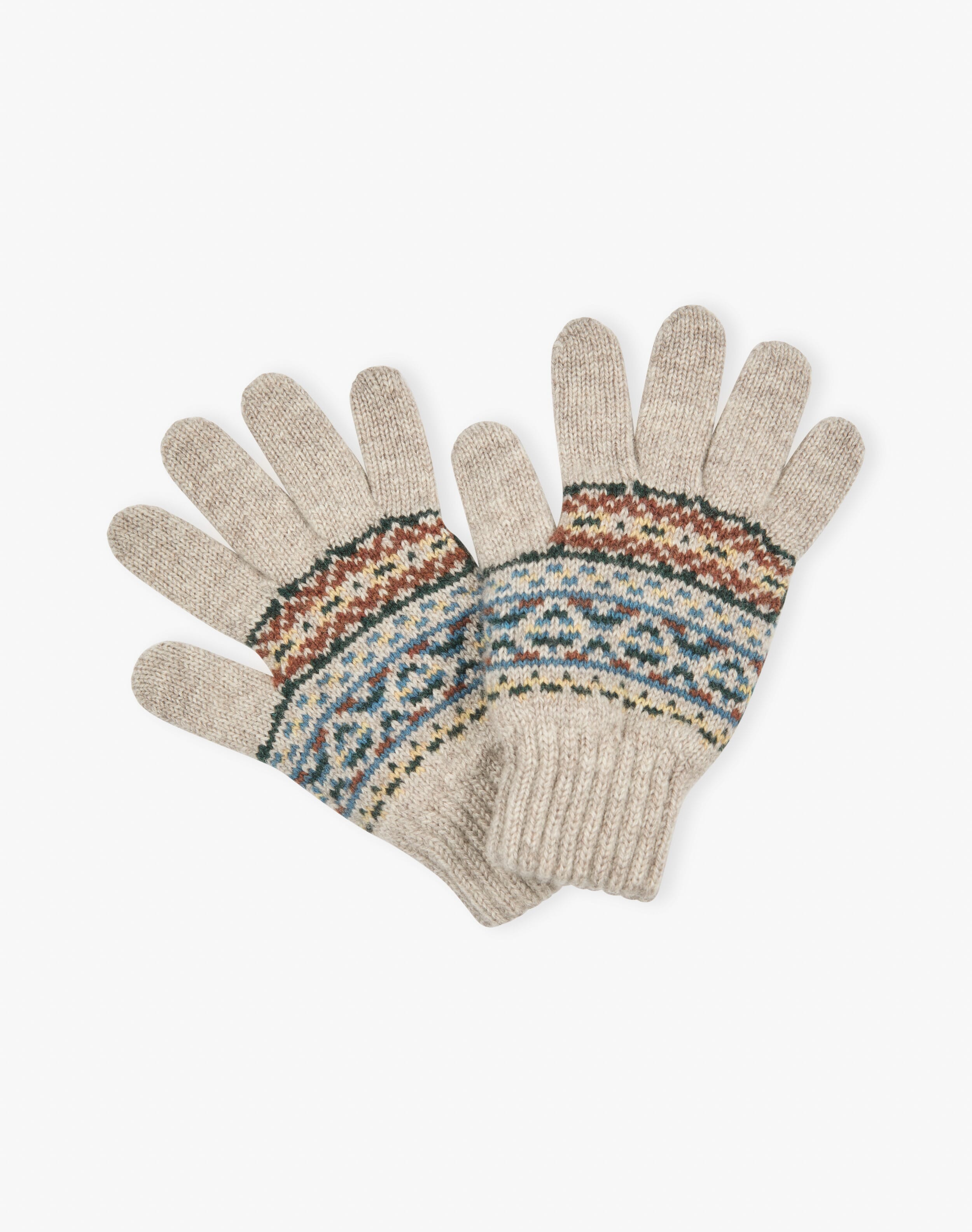 Cashmere Ditsy Fair Isle Gloves