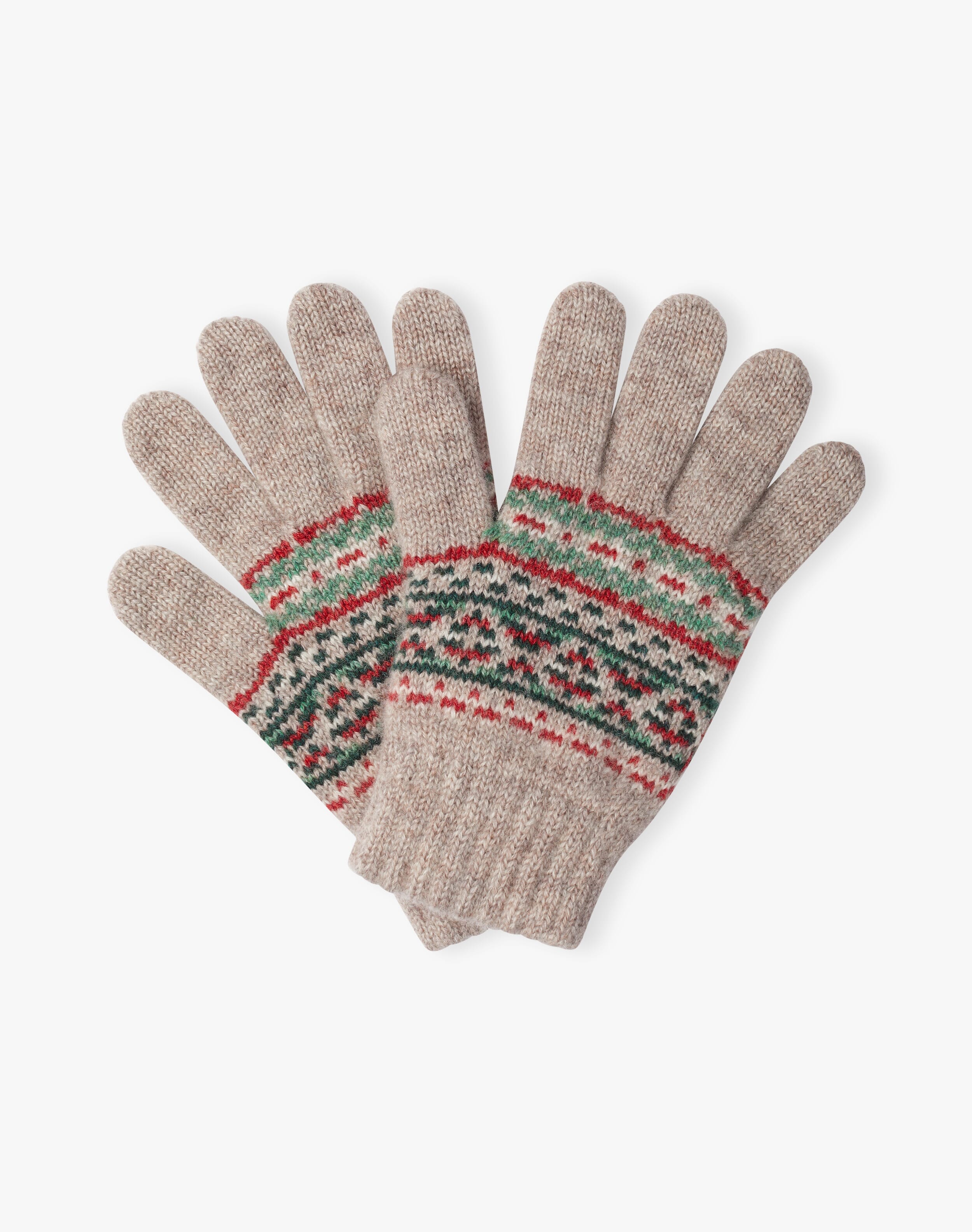 Cashmere Ditsy Fair Isle Gloves