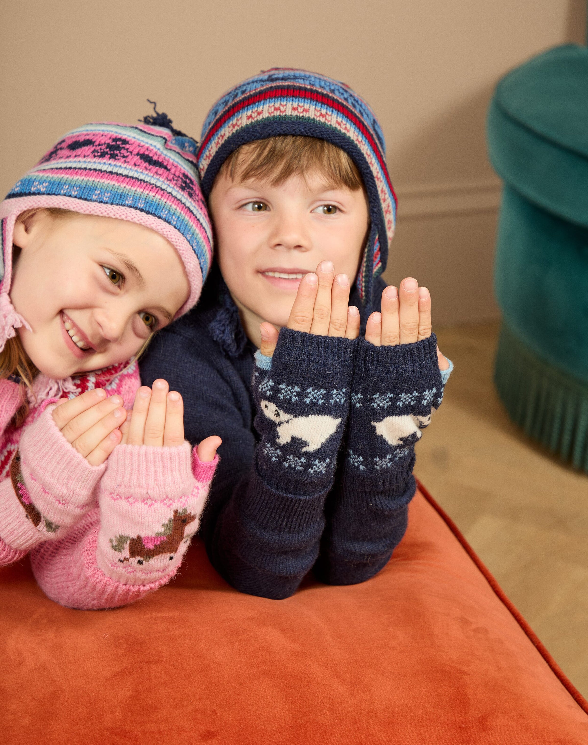 Cashmere Polar Bear Wristwarmers