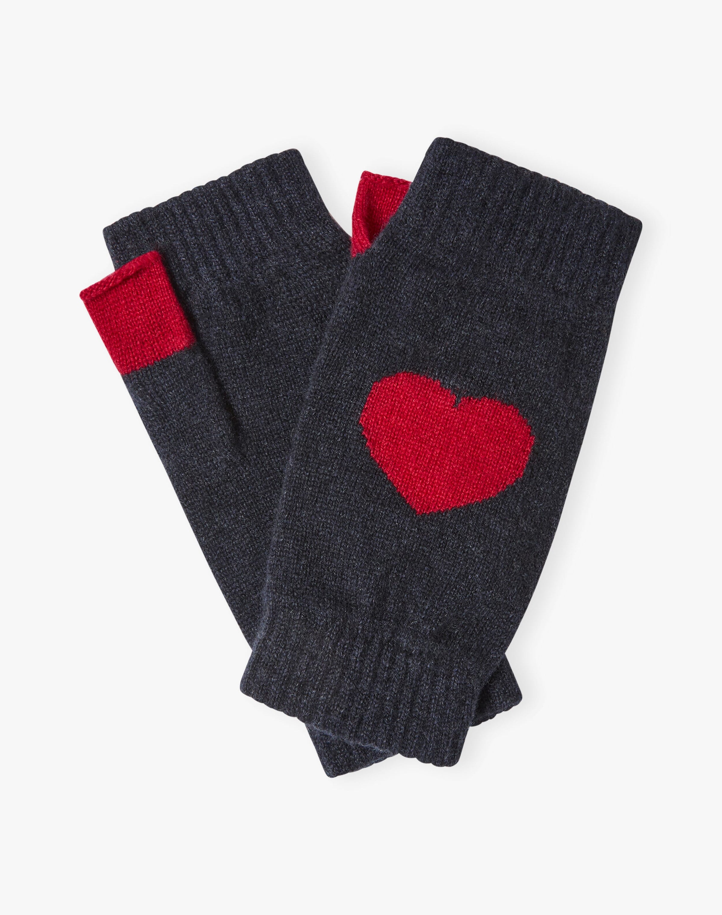 Women's Cashmere Heart Wristwarmers