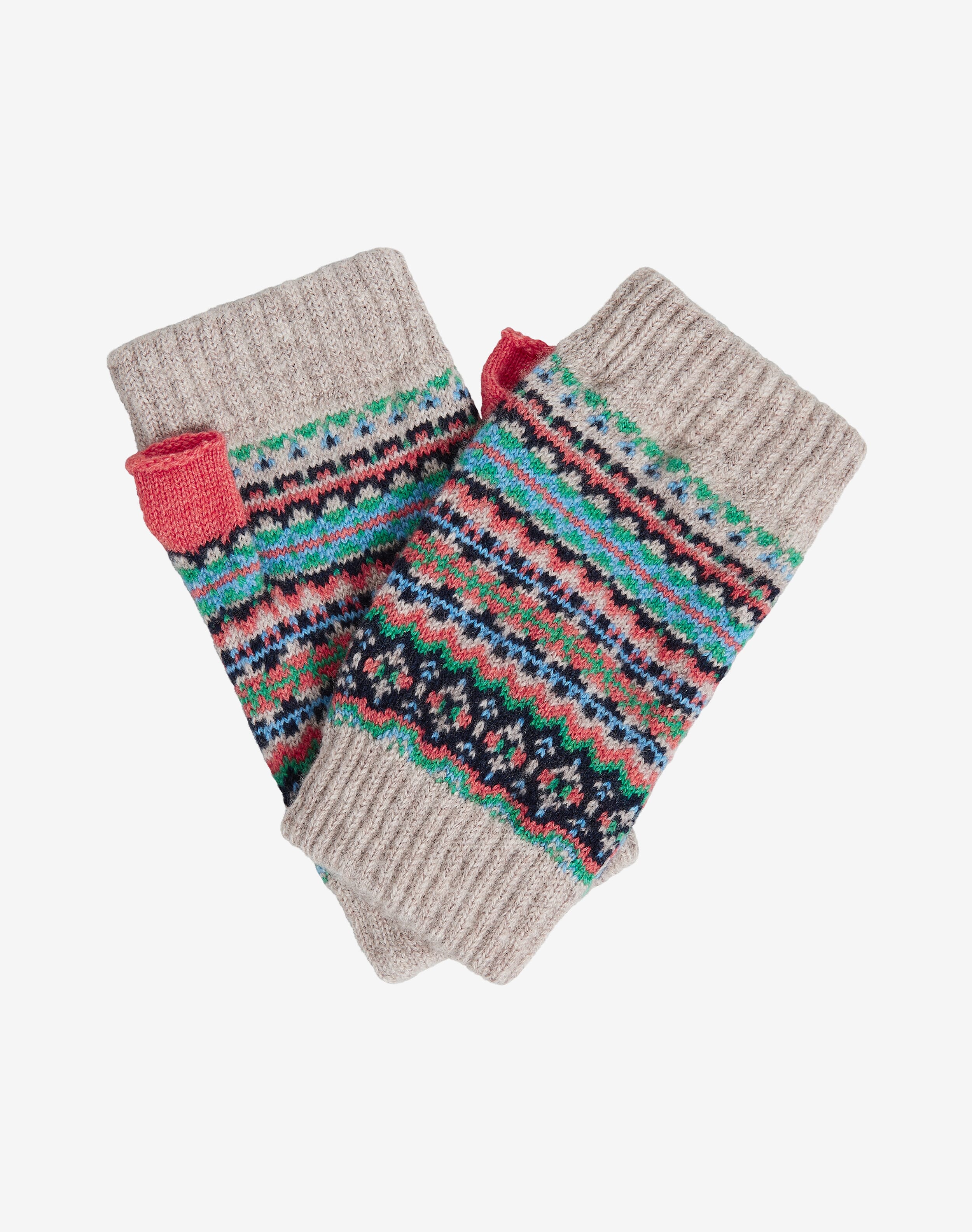 Women's Cashmere Fair Isle Wristwarmers