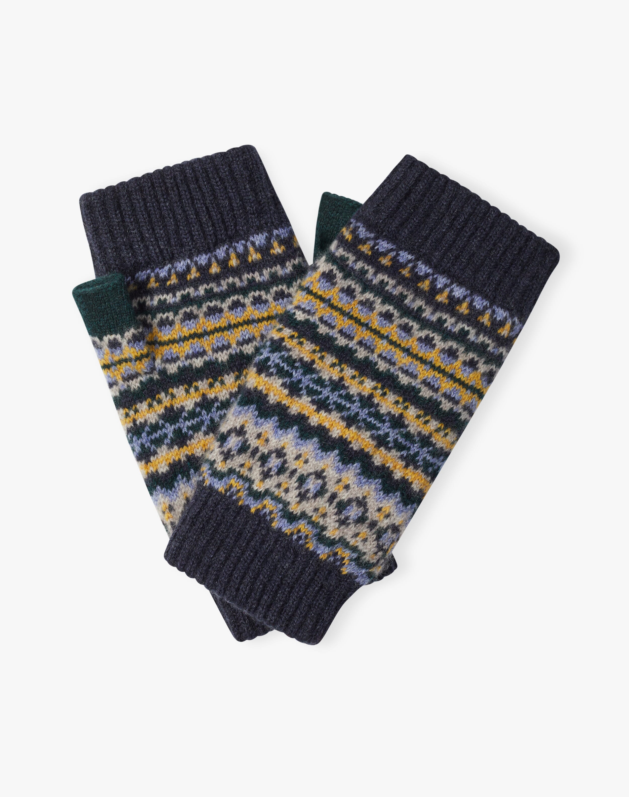 Women's Cashmere Fair Isle Wristwarmers