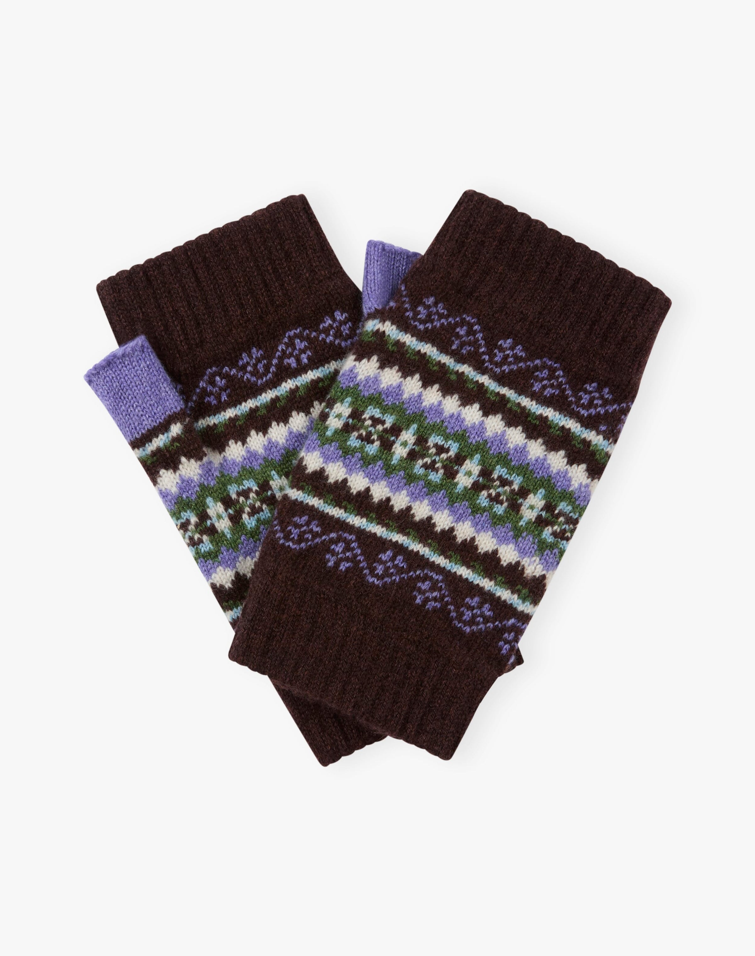 Women's Cashmere Folk Wristwarmers