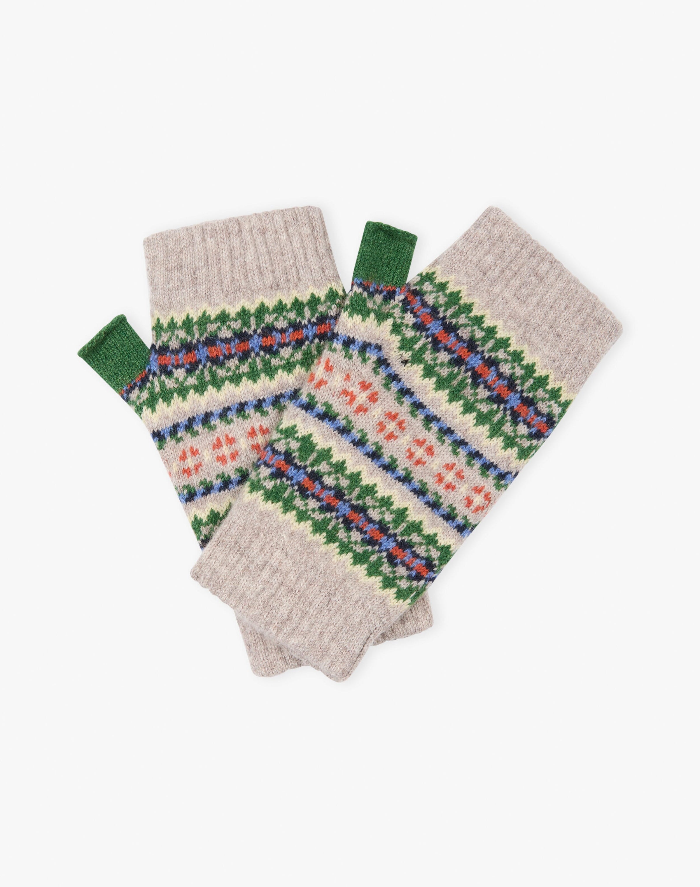 Women's Cashmere Folk Wristwarmers
