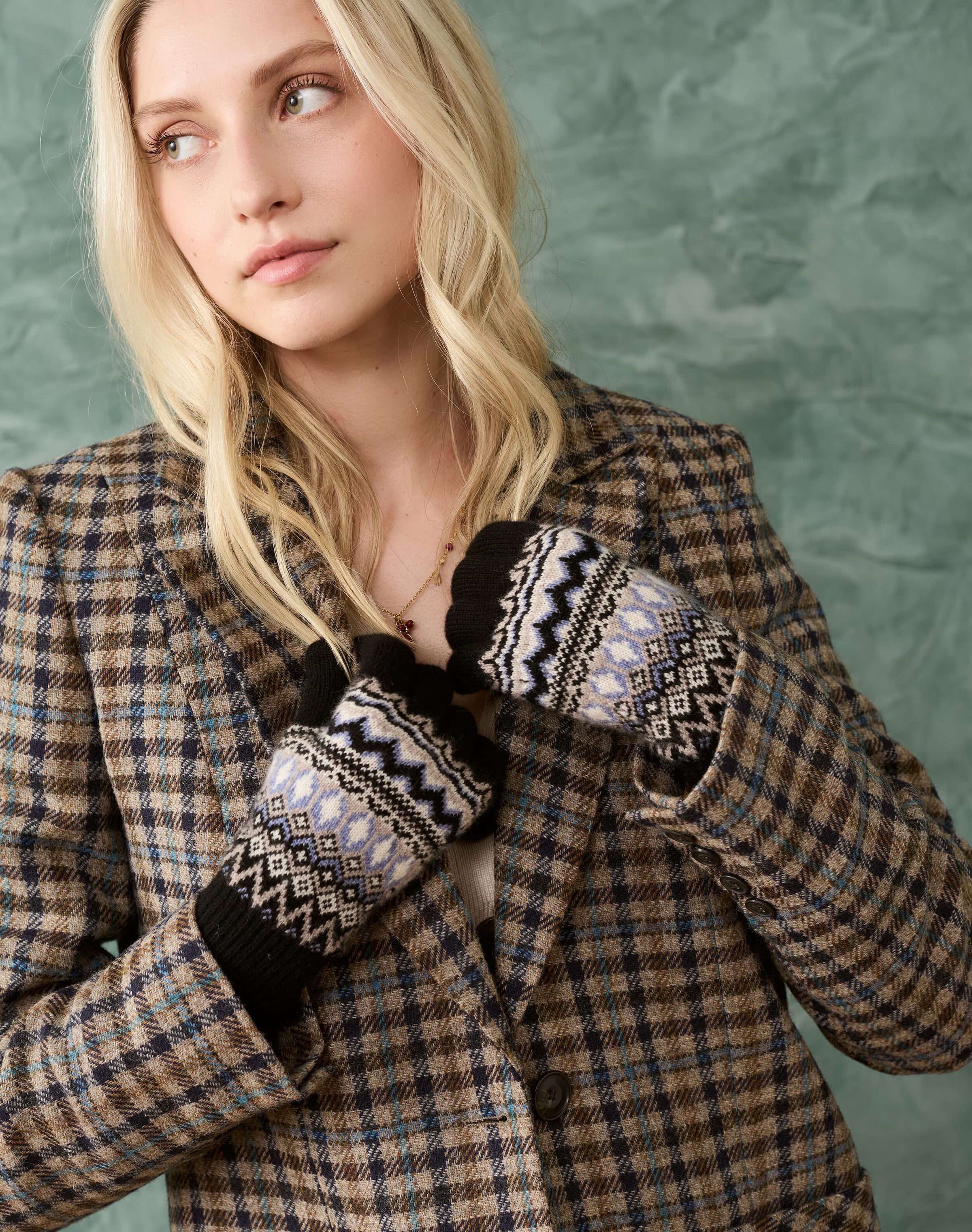 Women's Cashmere Fair Isle Gloves