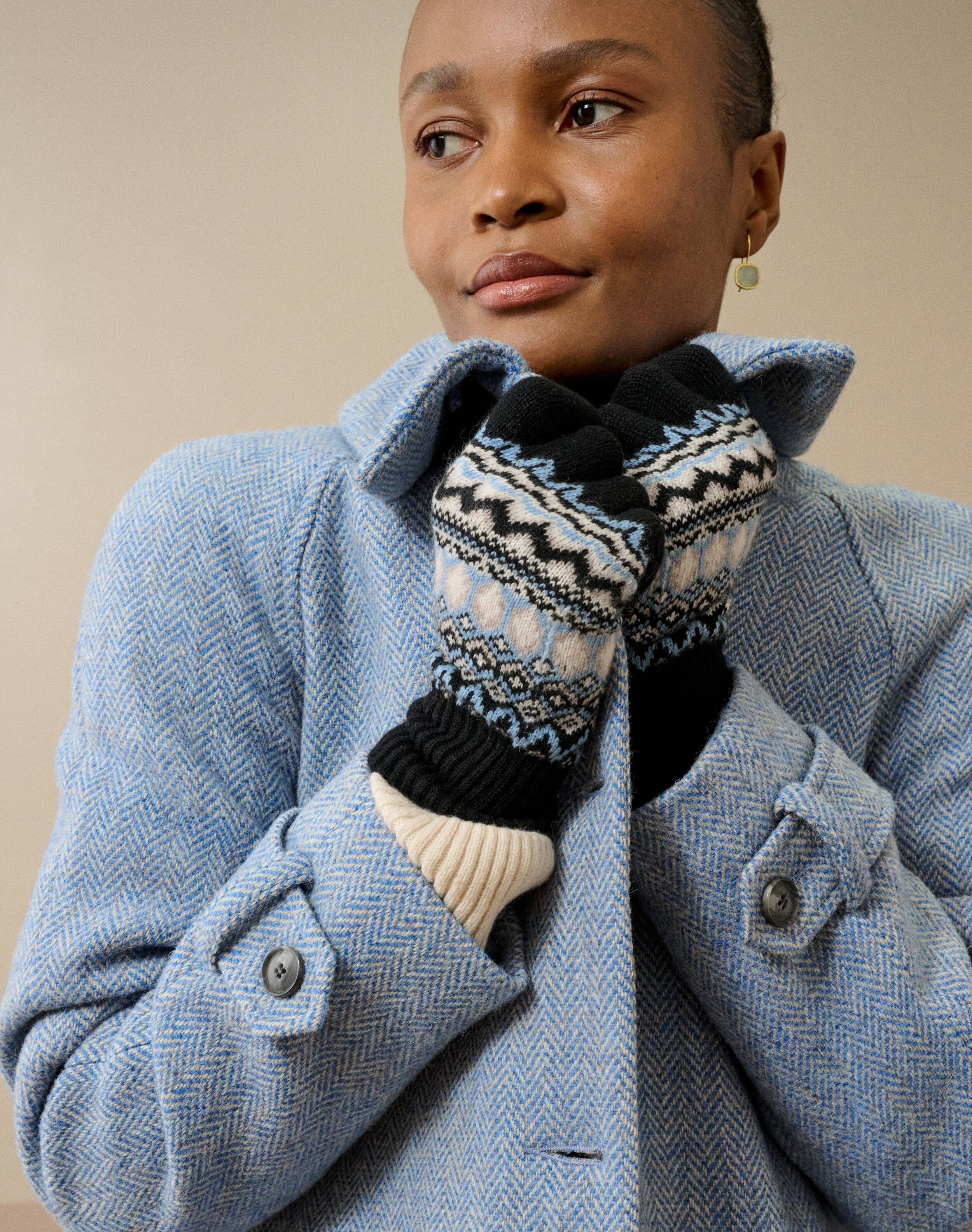 Women's Cashmere Fair Isle Gloves