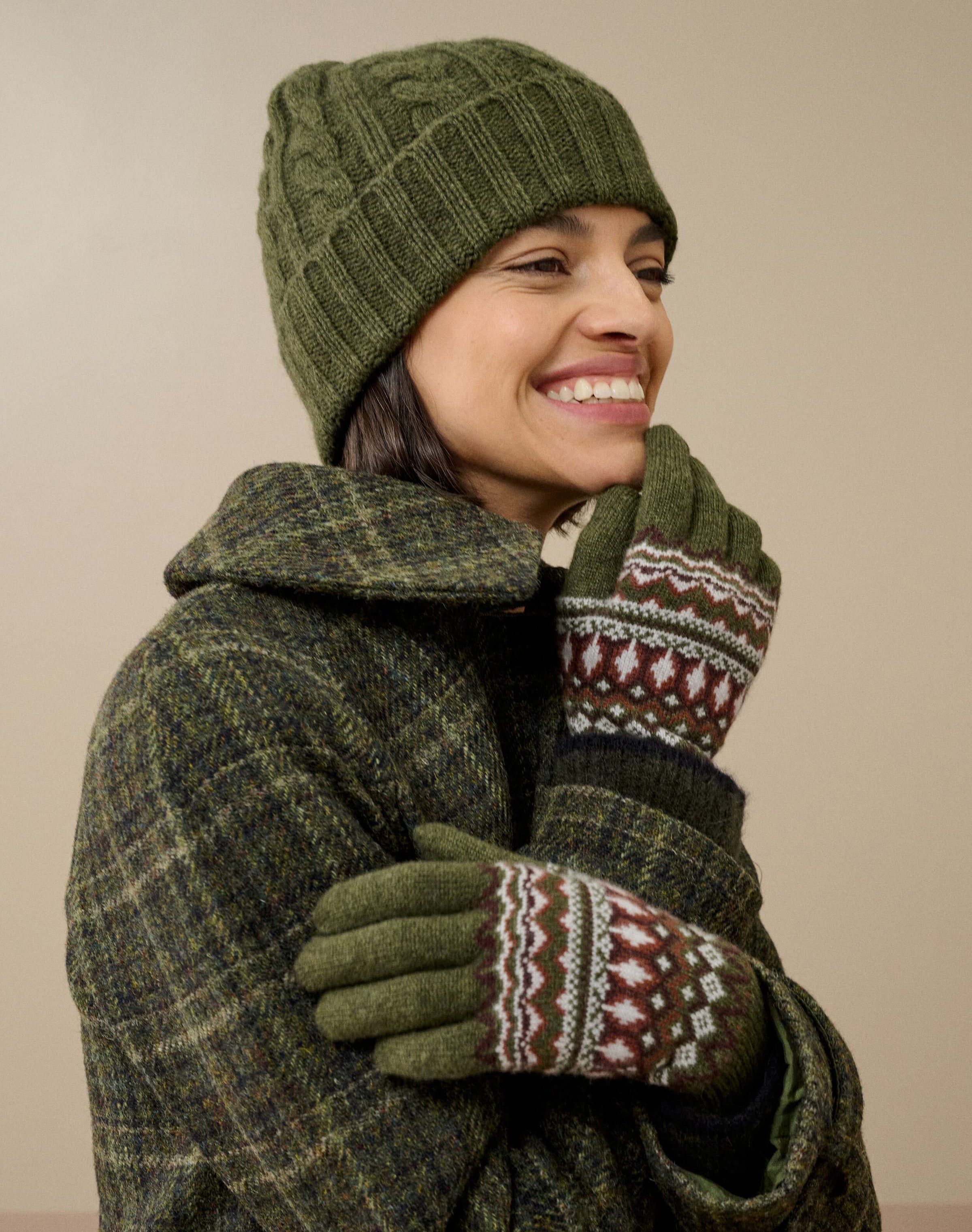 Women's Cashmere Fair Isle Gloves