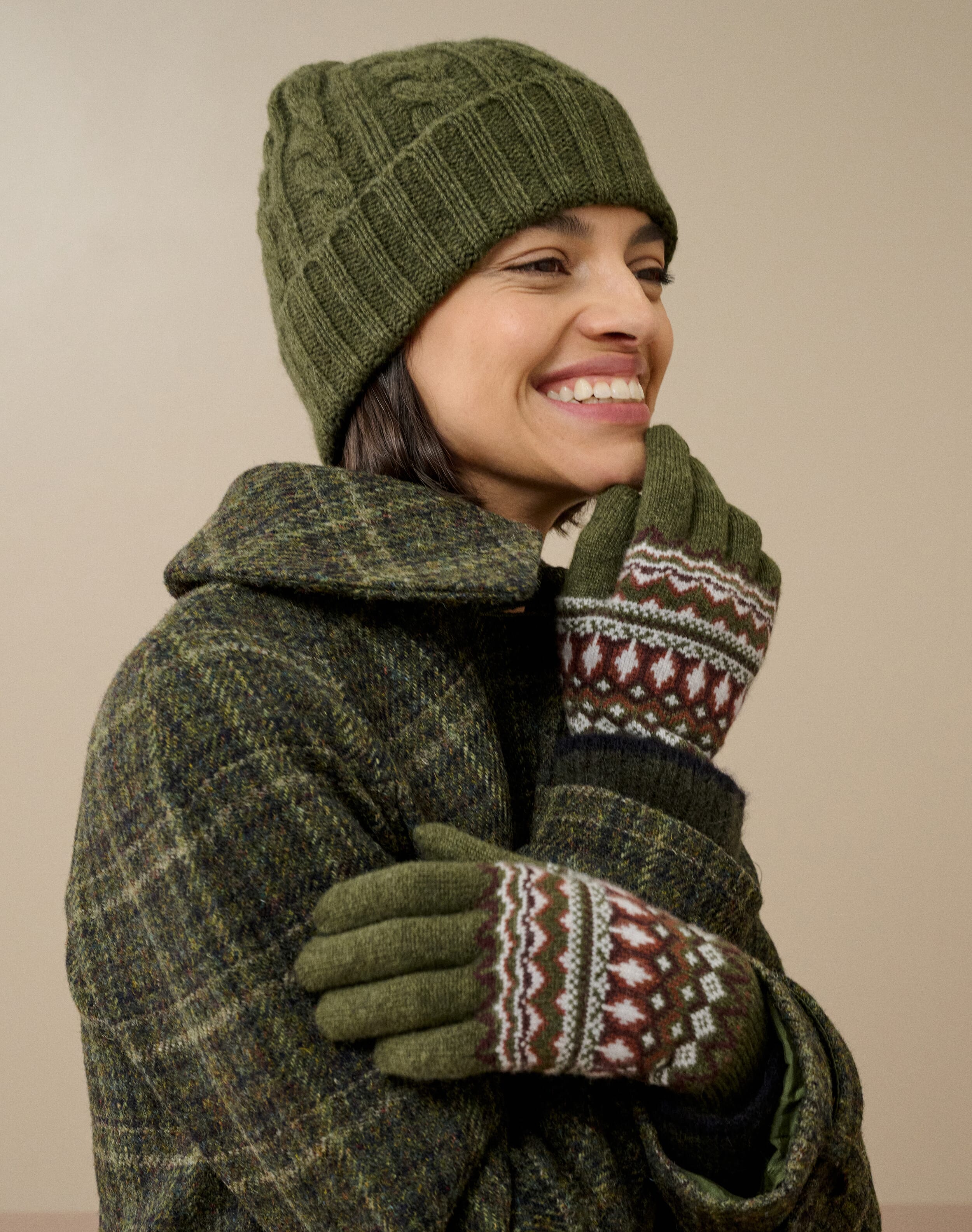 Women's Cashmere Fair Isle Gloves