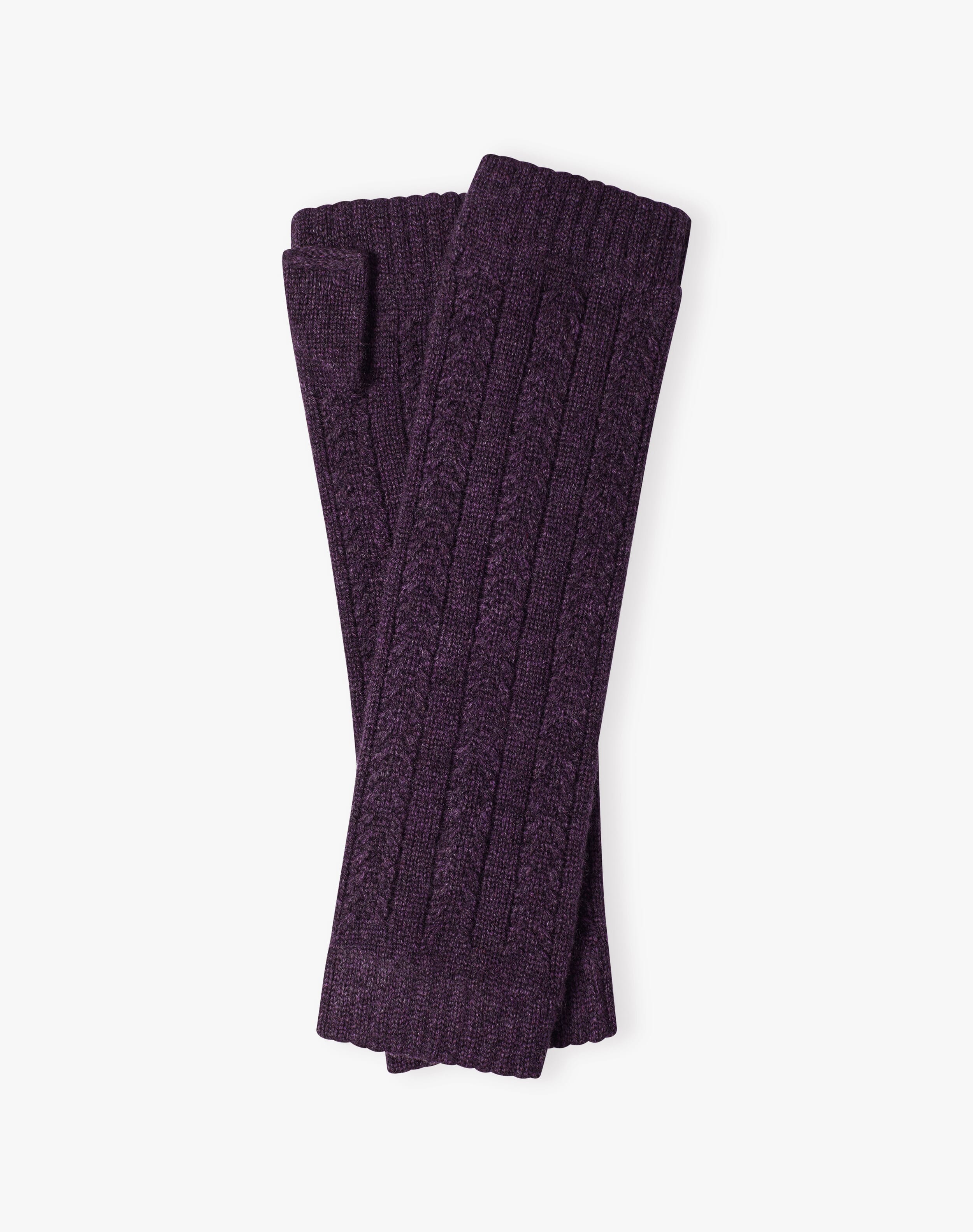 Women's Cashmere Cable Wristwarmers