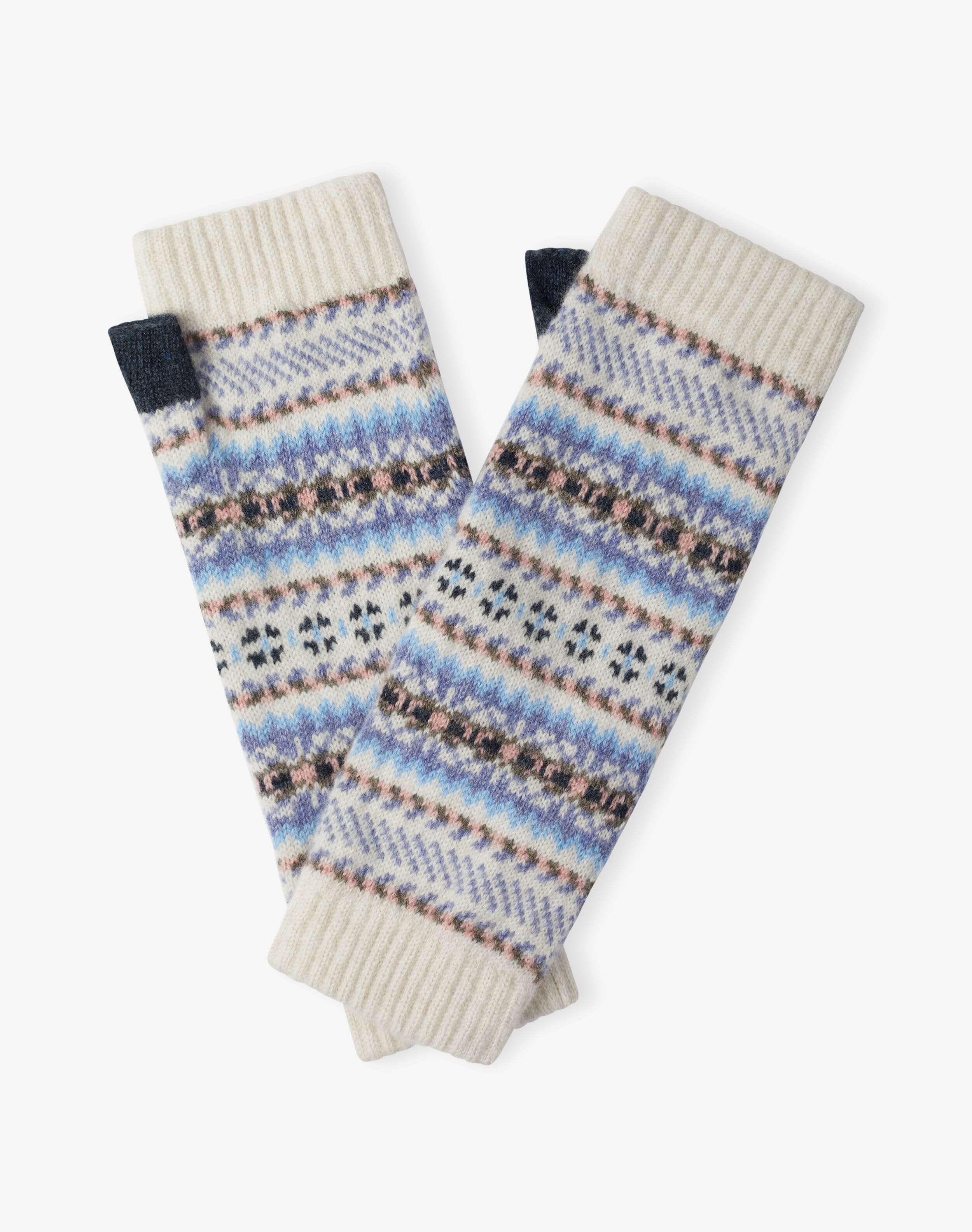 Women's Cashmere Folk Wristwarmers