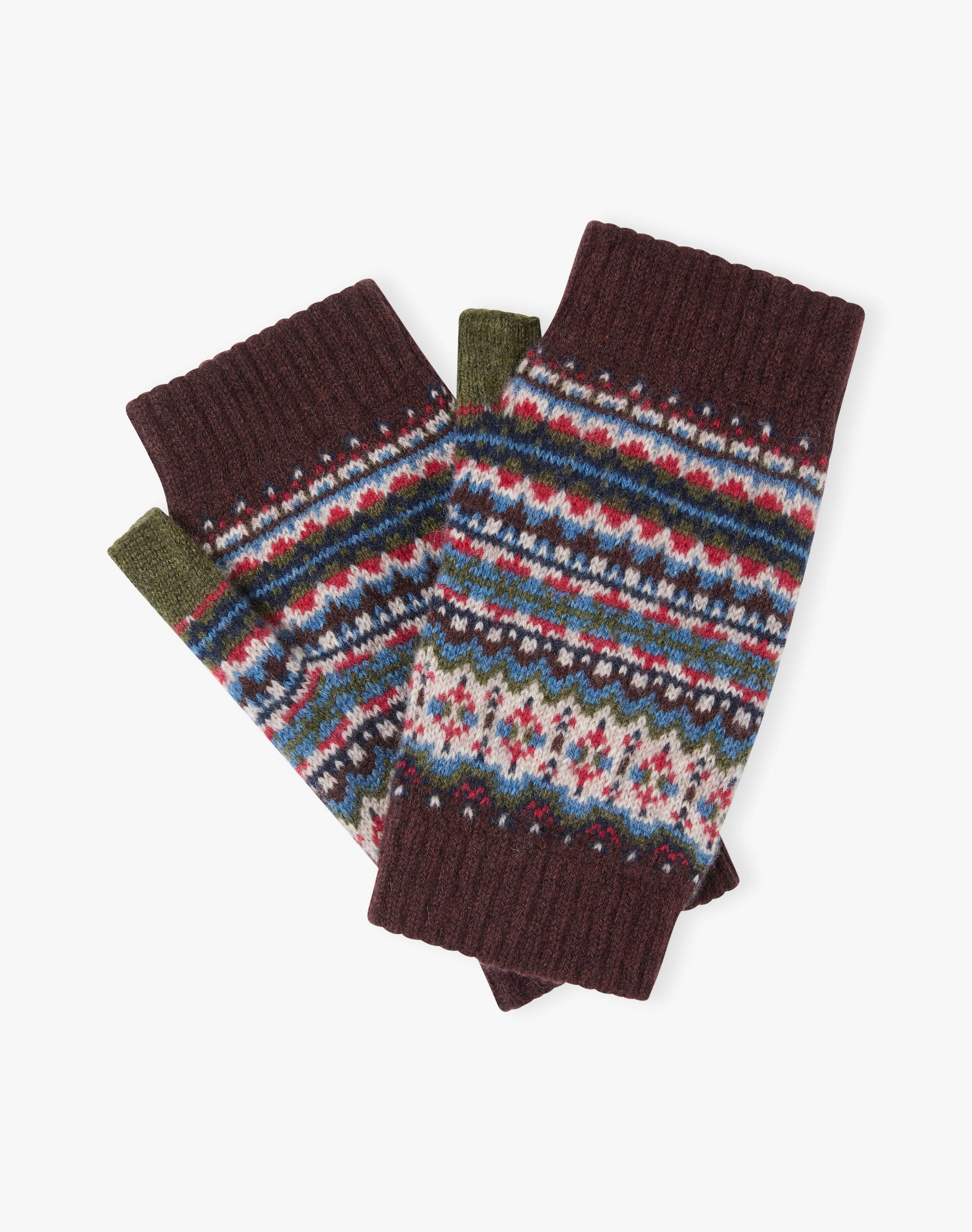Women's Cashmere Fair Isle Wristwarmers