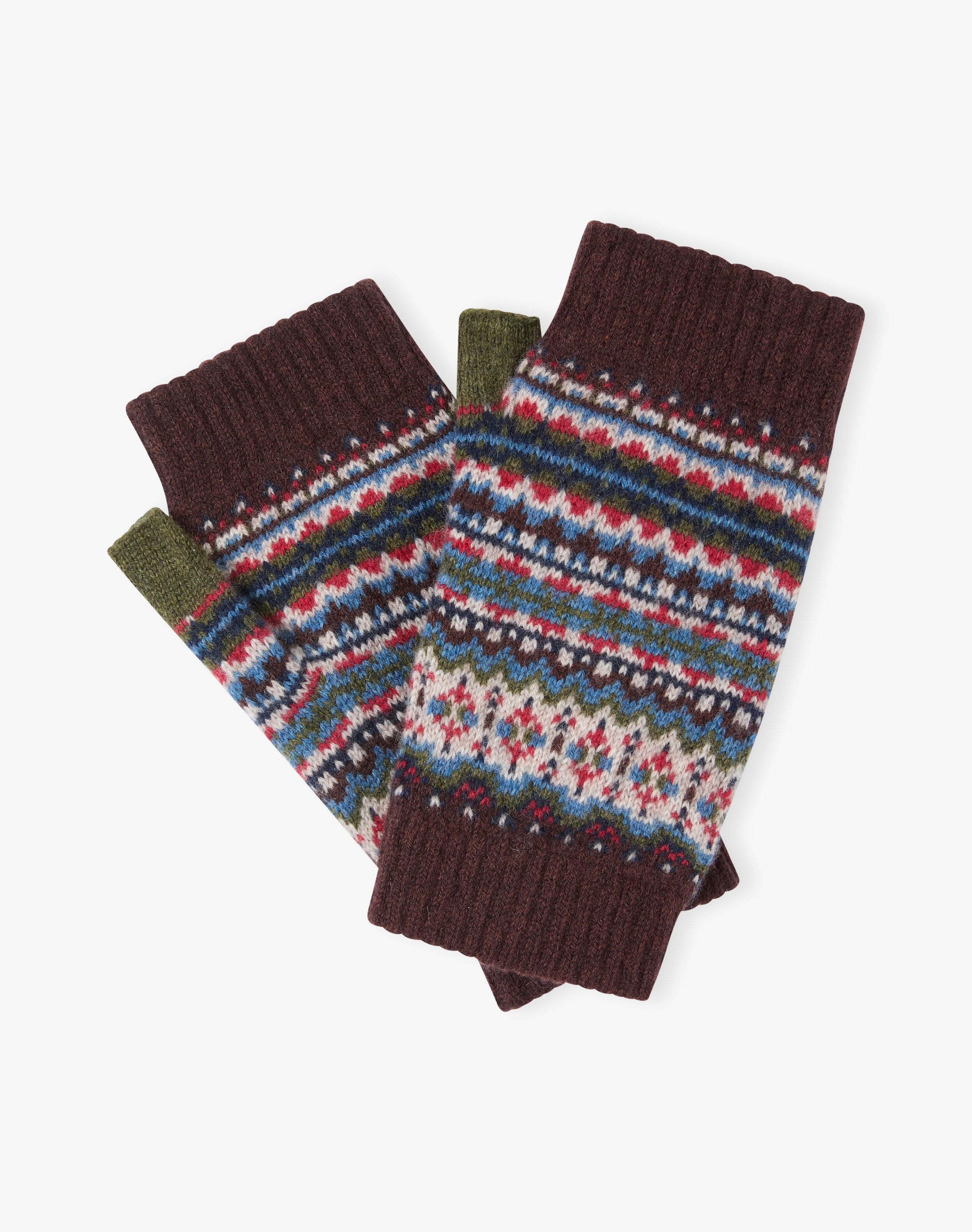 Women's Cashmere Fair Isle Wristwarmers