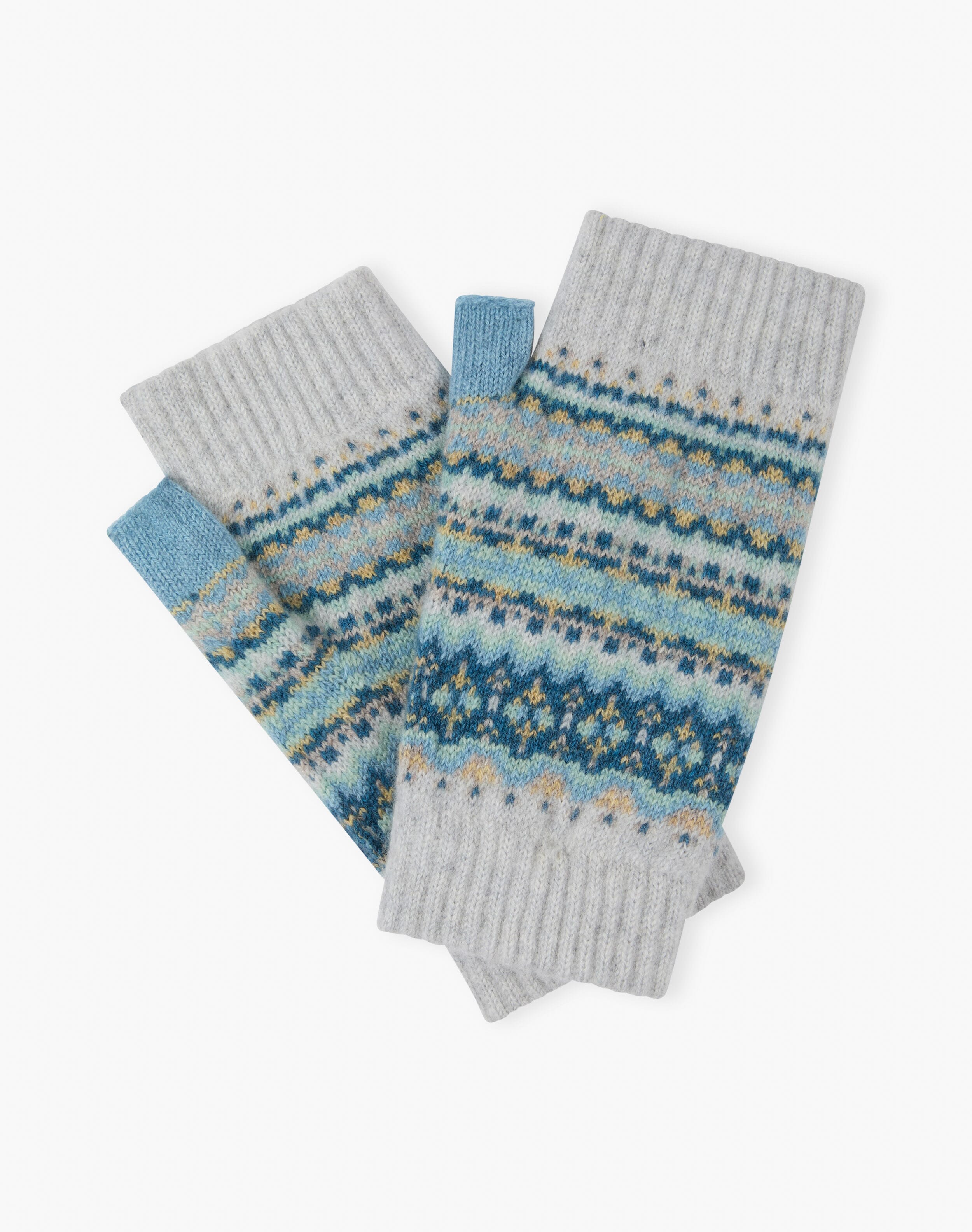 Women's Cashmere Fair Isle Wristwarmers