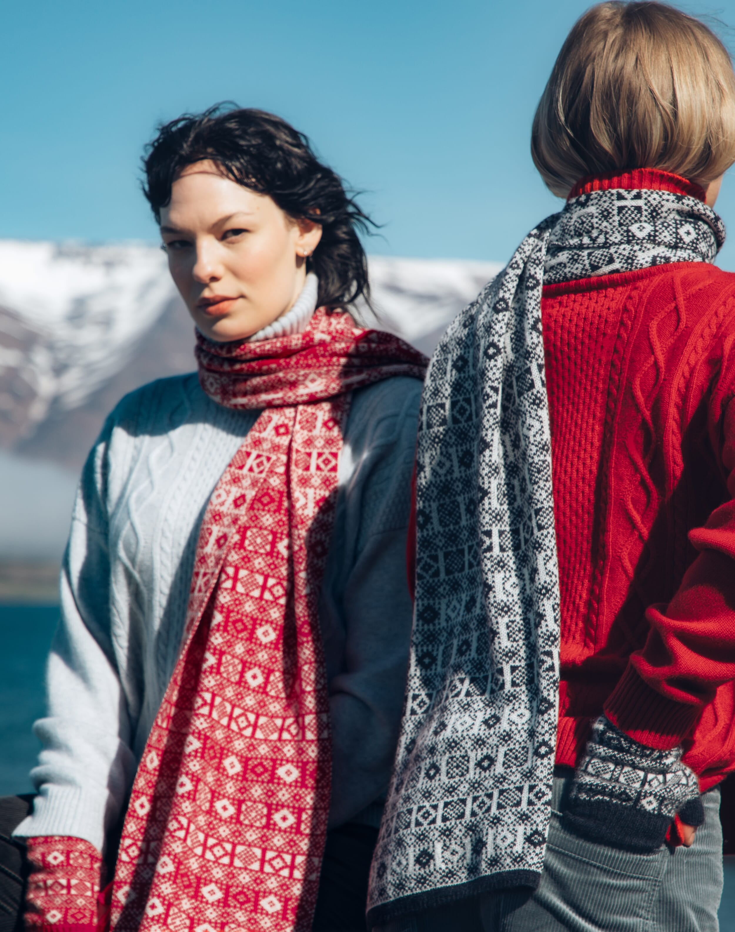 Women's Cashmere Graphic Wristwarmers