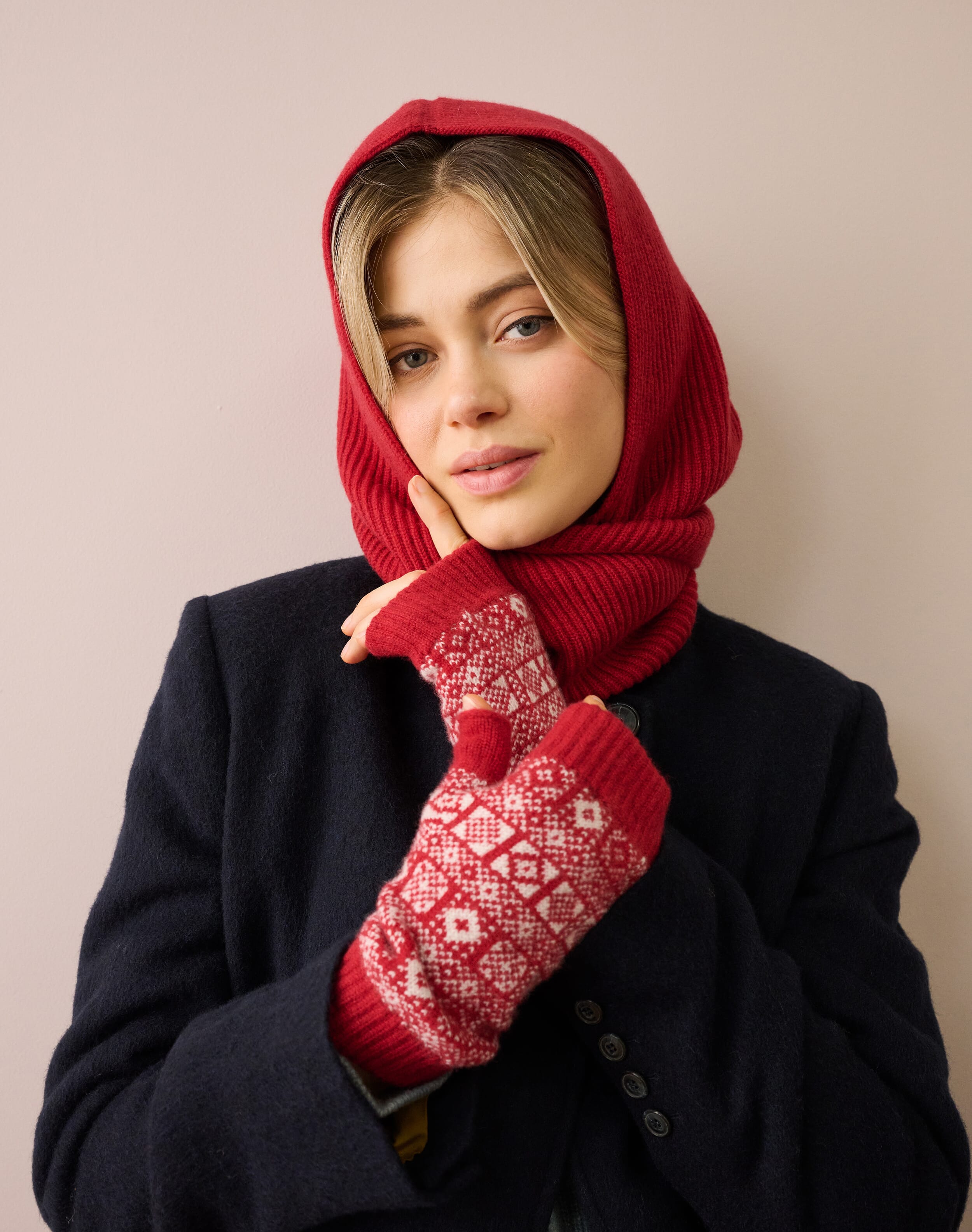 Women's Cashmere Graphic Wristwarmers