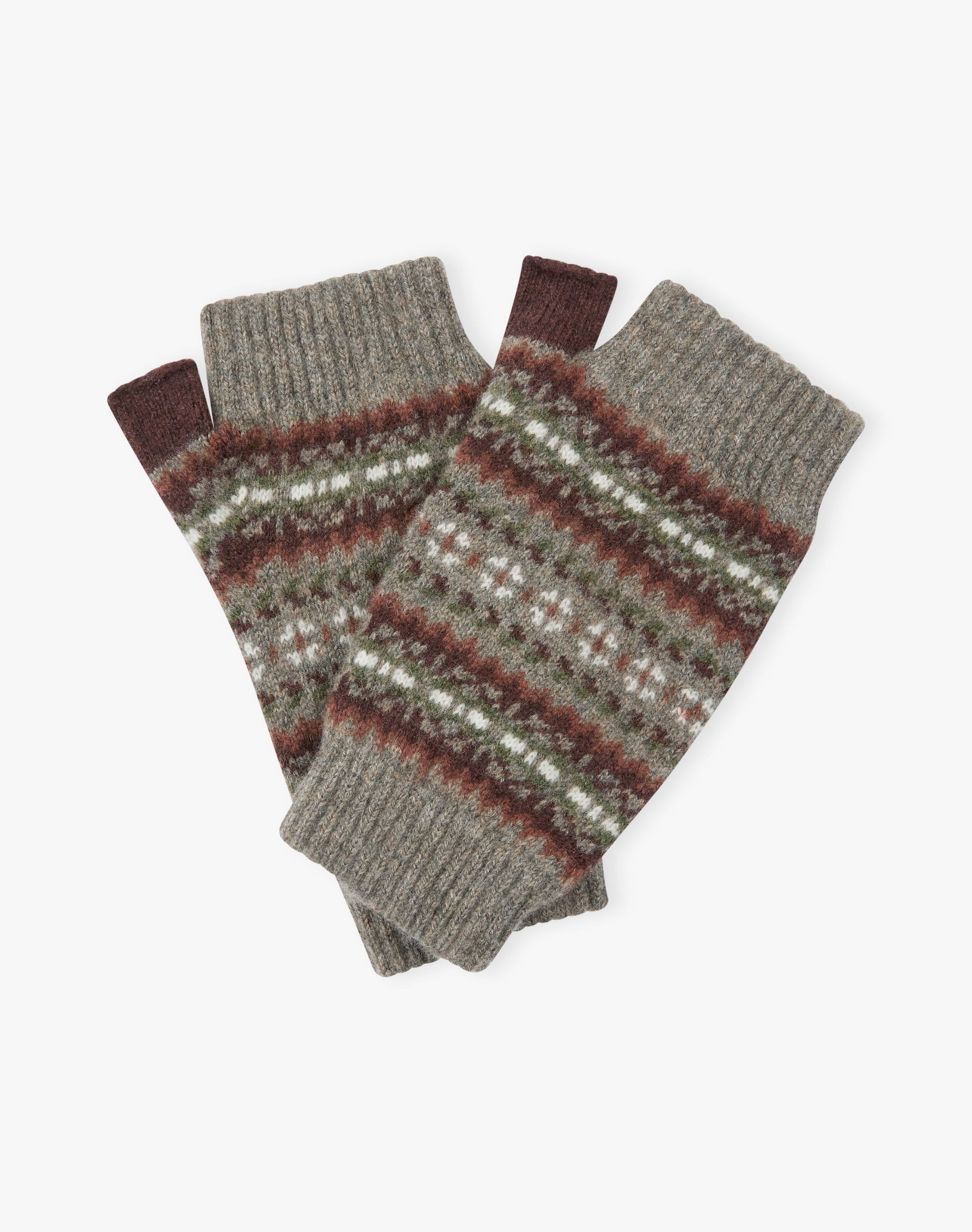 Women's Cashmere Folk Wristwarmers