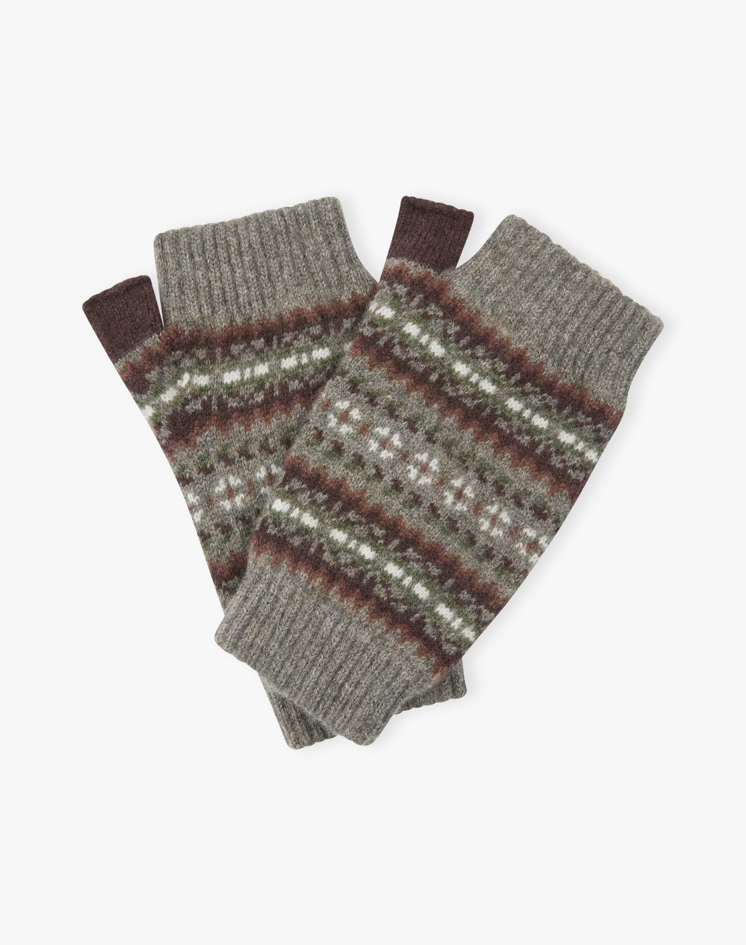 Women's Cashmere Folk Wristwarmers