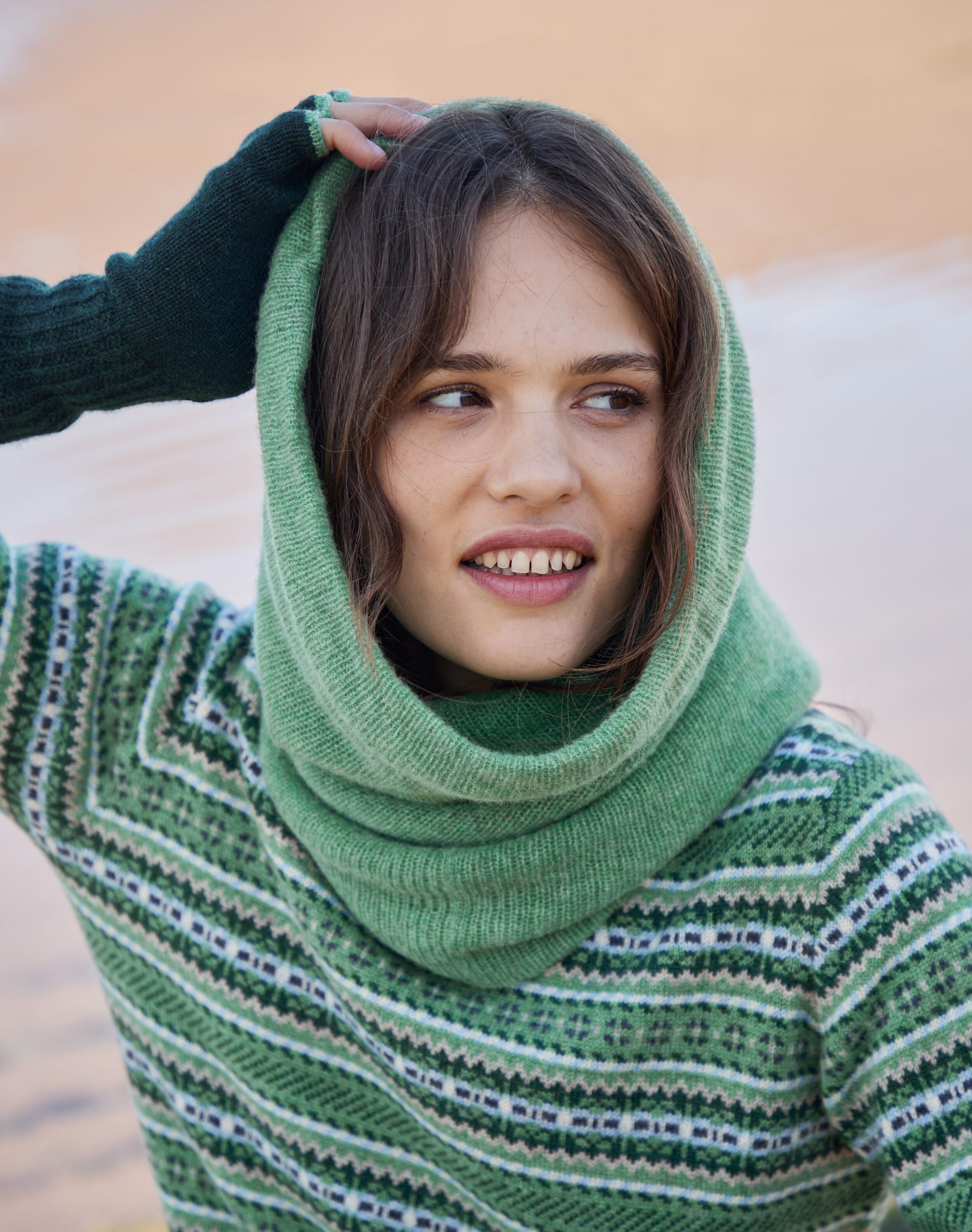 Women's Cashmere Fingerless Gloves