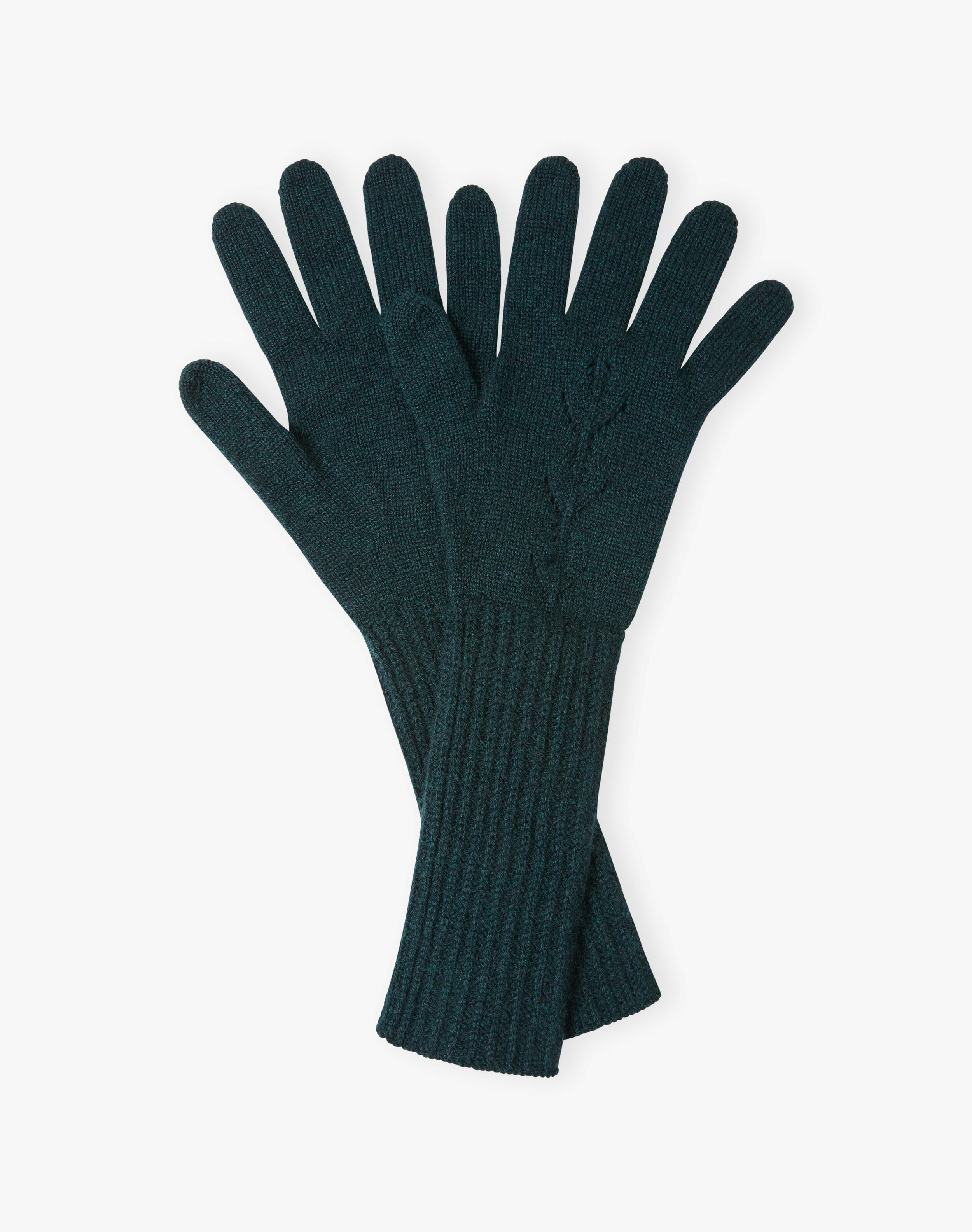 Women's Cashmere Long Pointelle Gloves