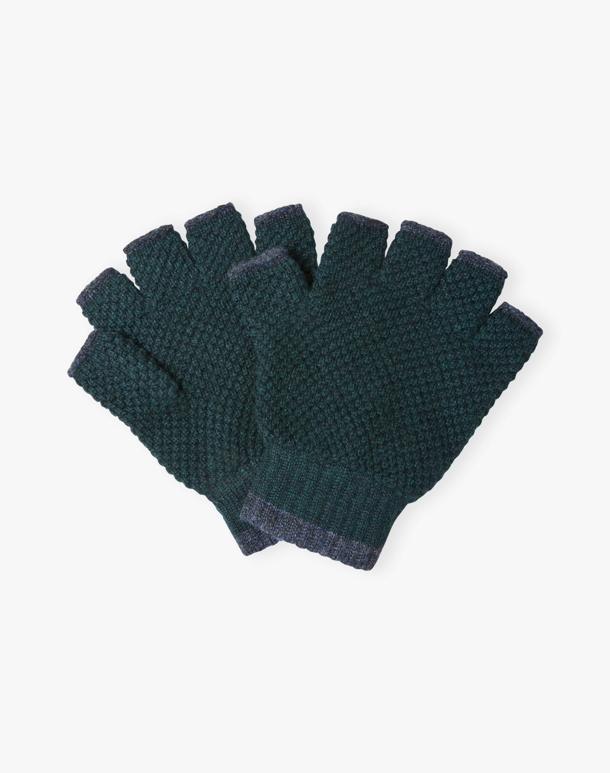 Men's Cashmere Tipped Fingerless Gloves