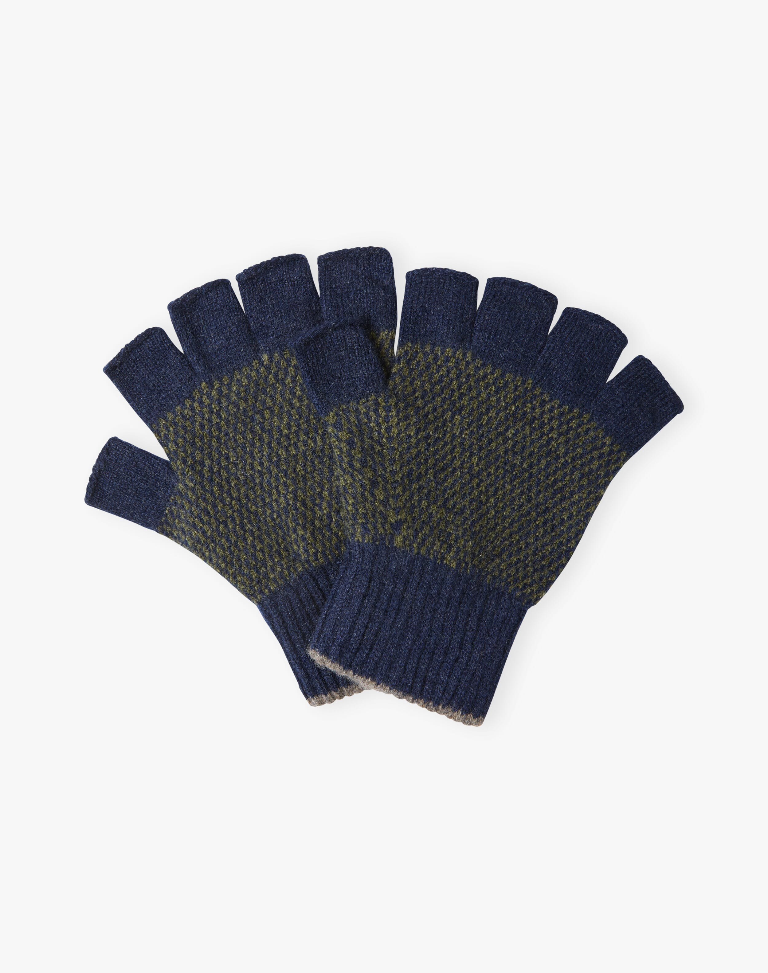 Men's Cashmere Fingerless Gloves