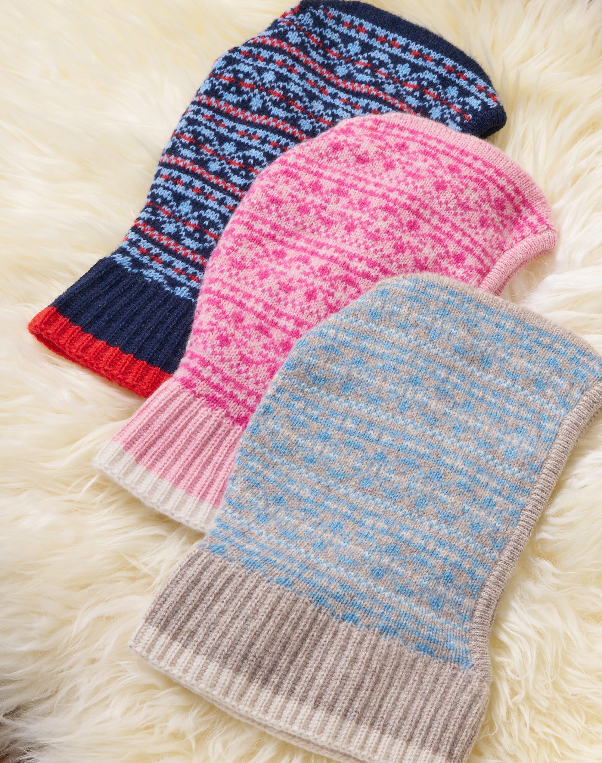 Cashmere Fair Isle Balaclava
