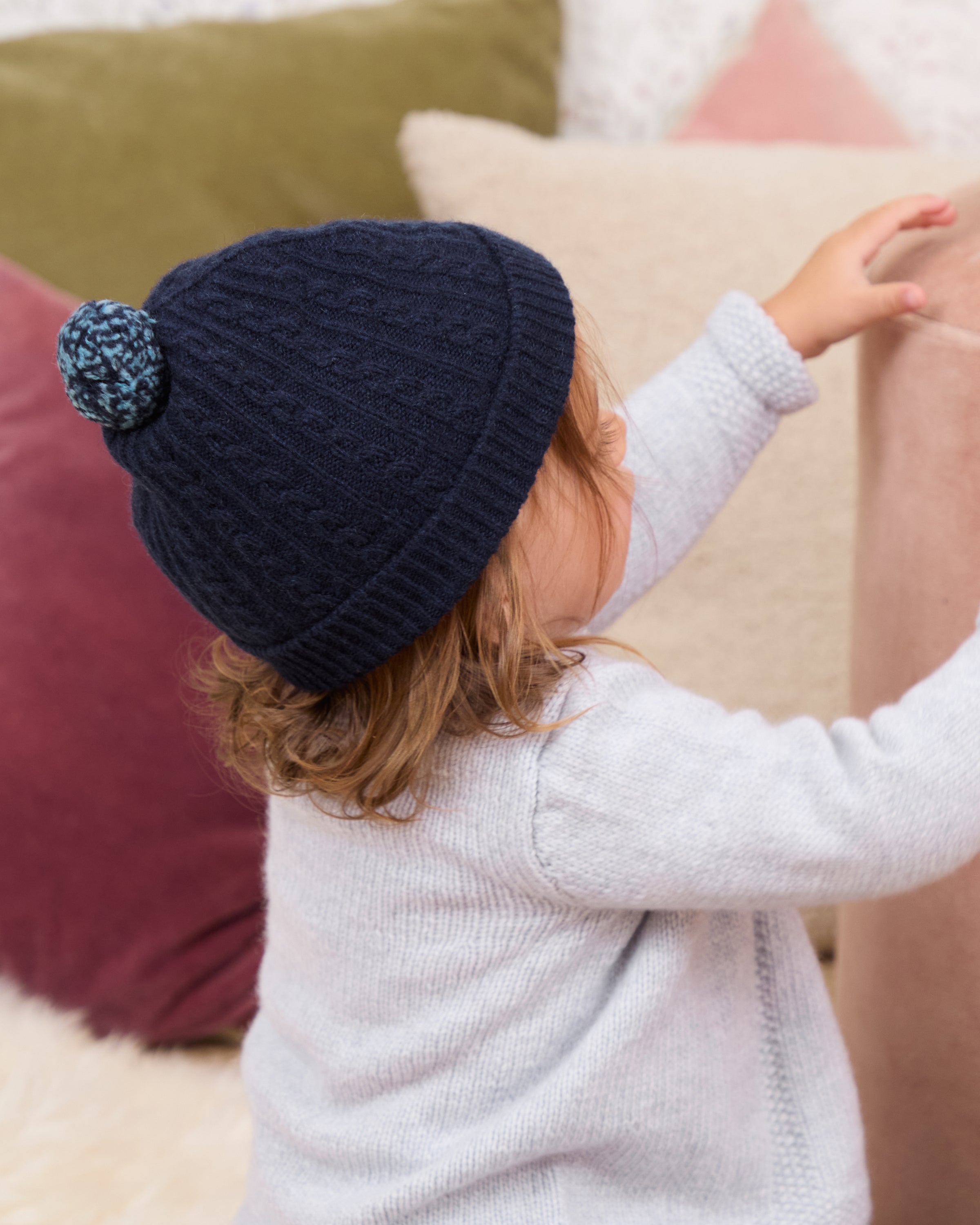 Cashmere Pom Pom Hat