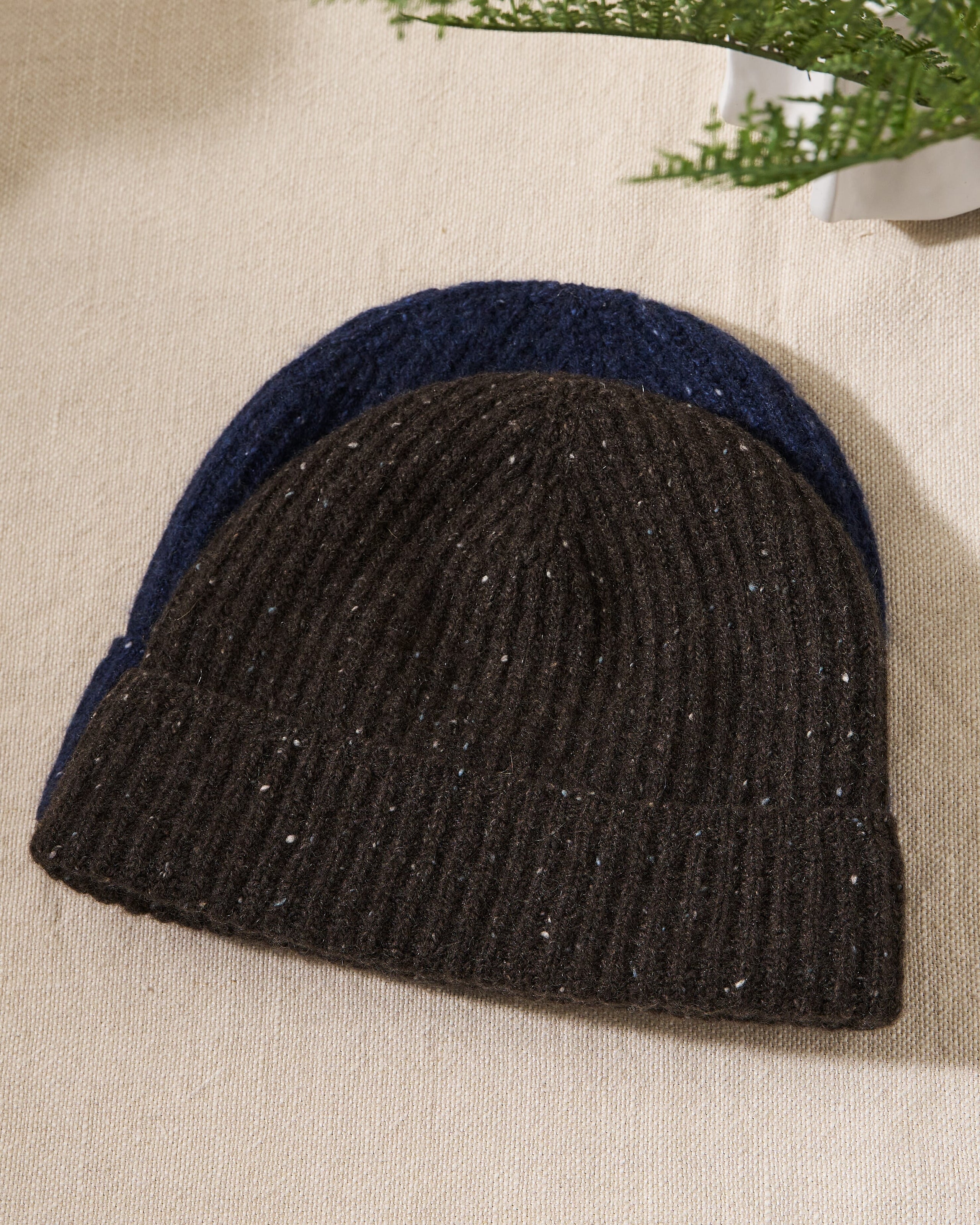 Cashmere Donegal Ribbed Hat