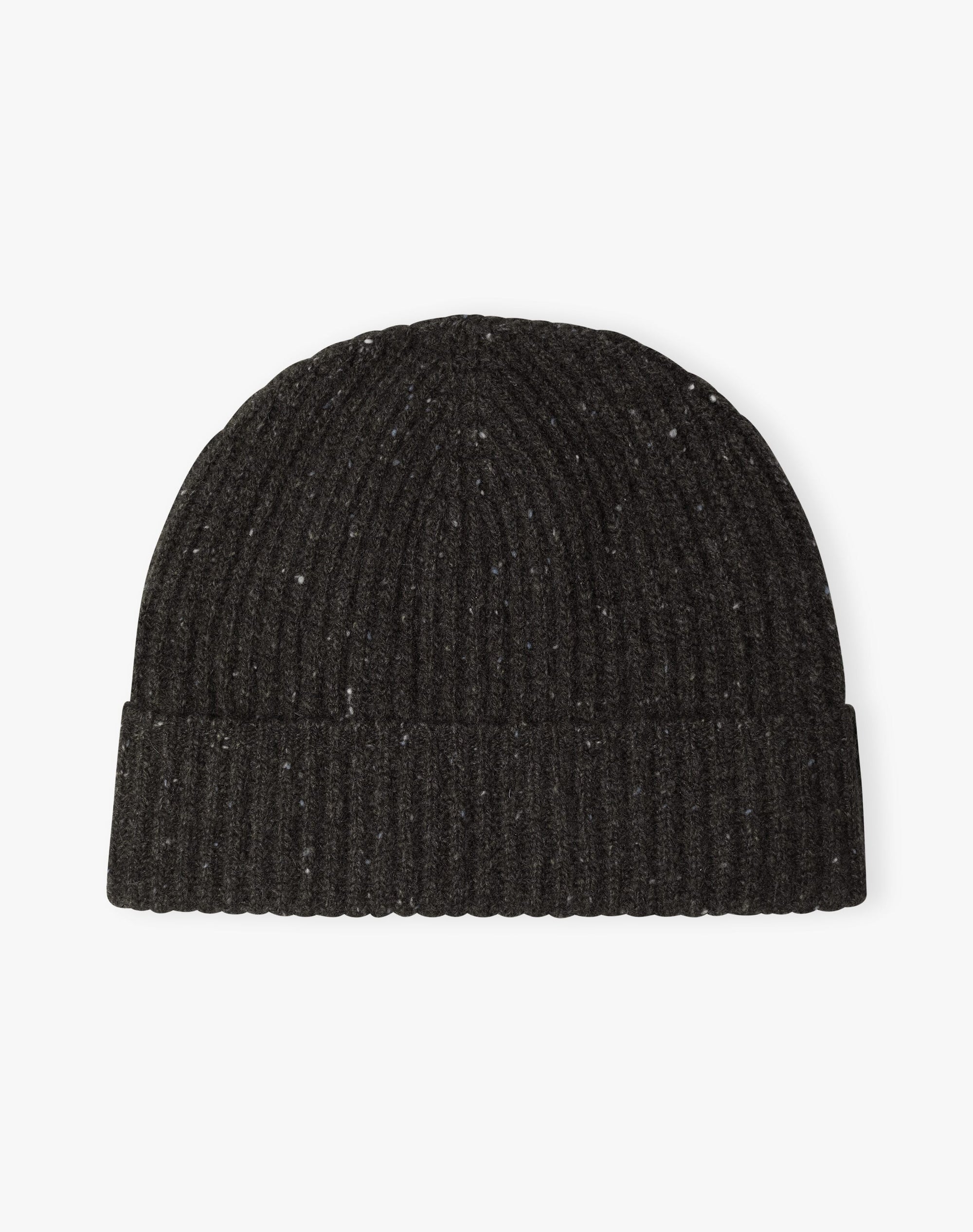 Cashmere Donegal Ribbed Hat