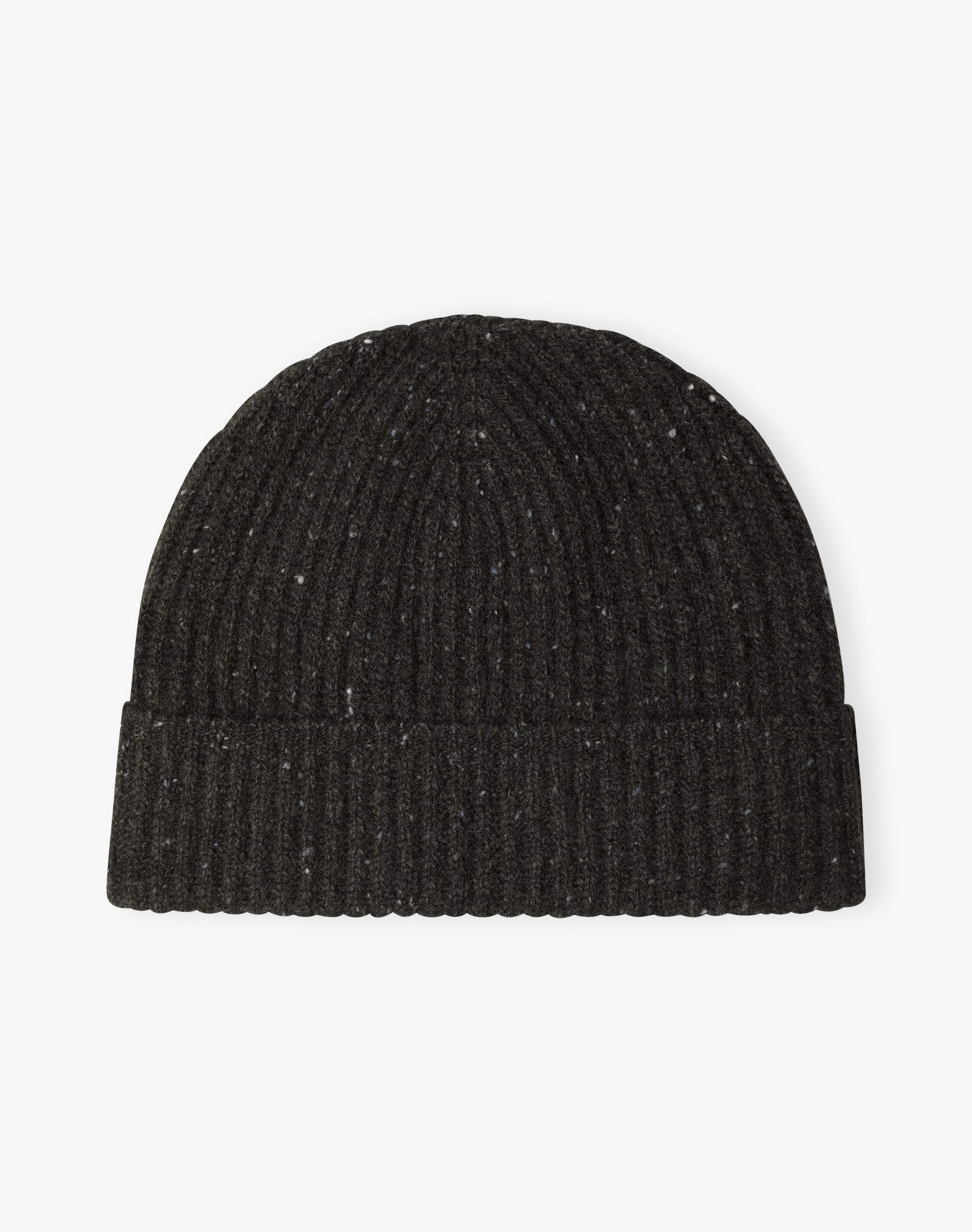 Cashmere Donegal Ribbed Hat