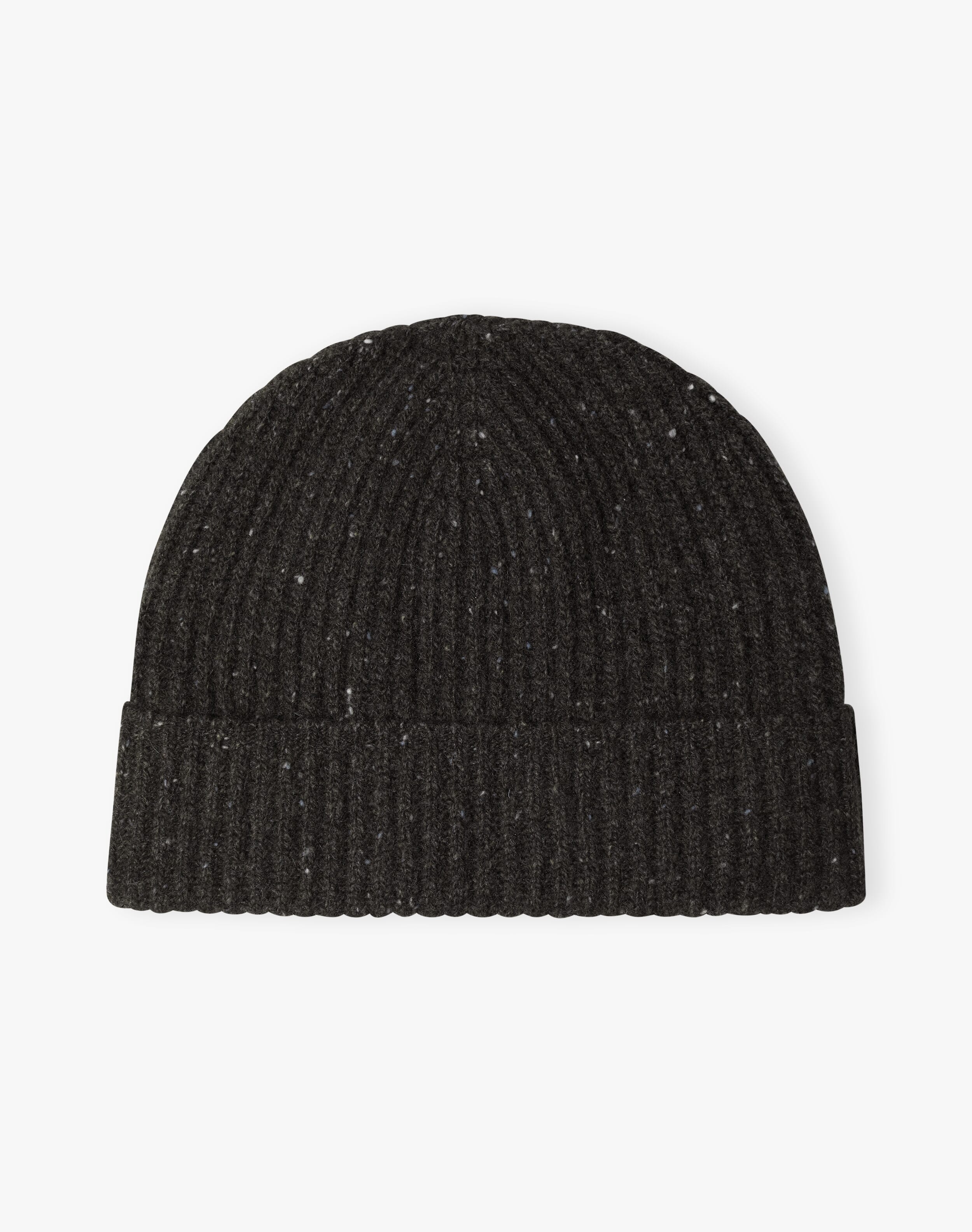 Cashmere Donegal Ribbed Hat
