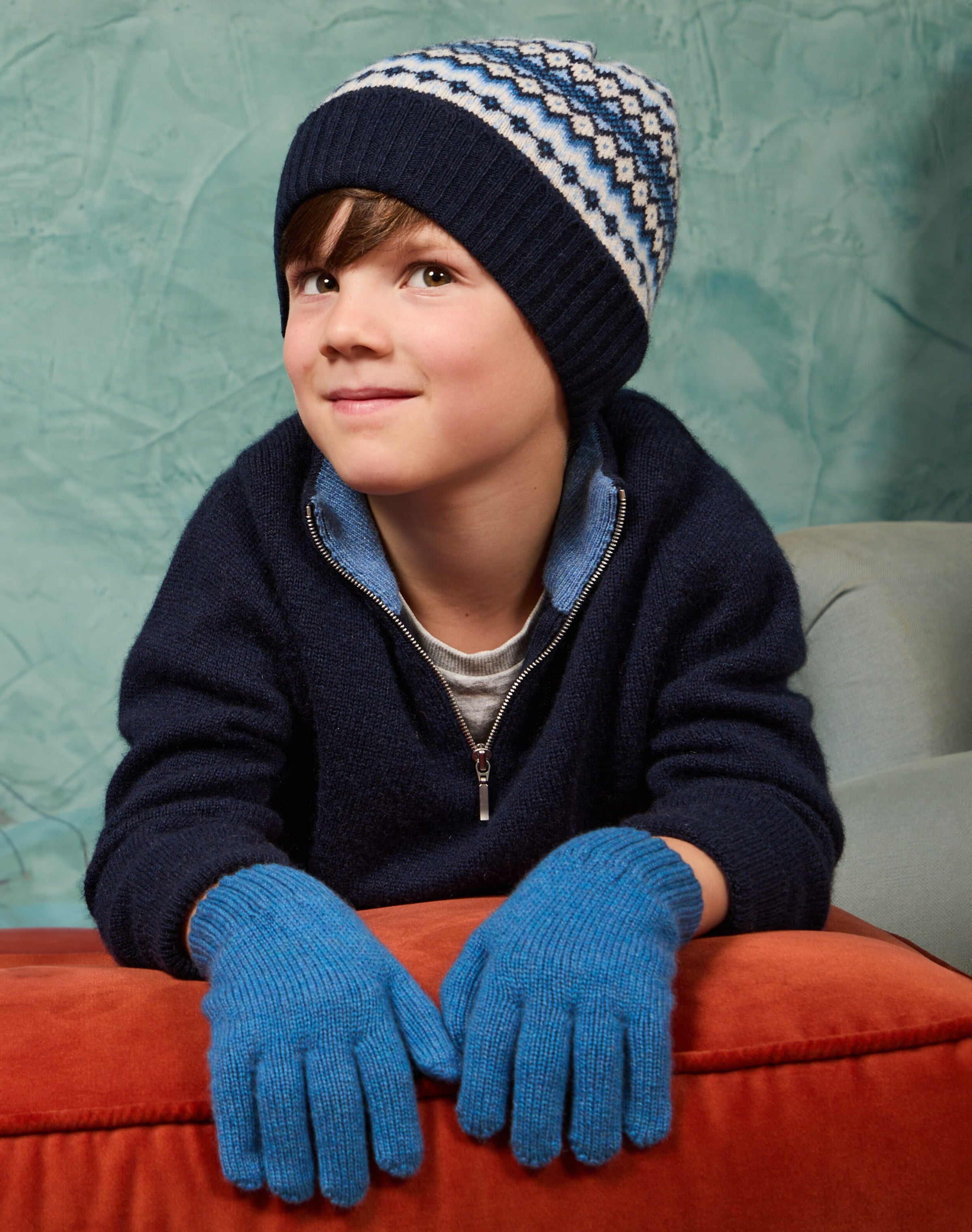 Cashmere Folk Fair Isle Beanie