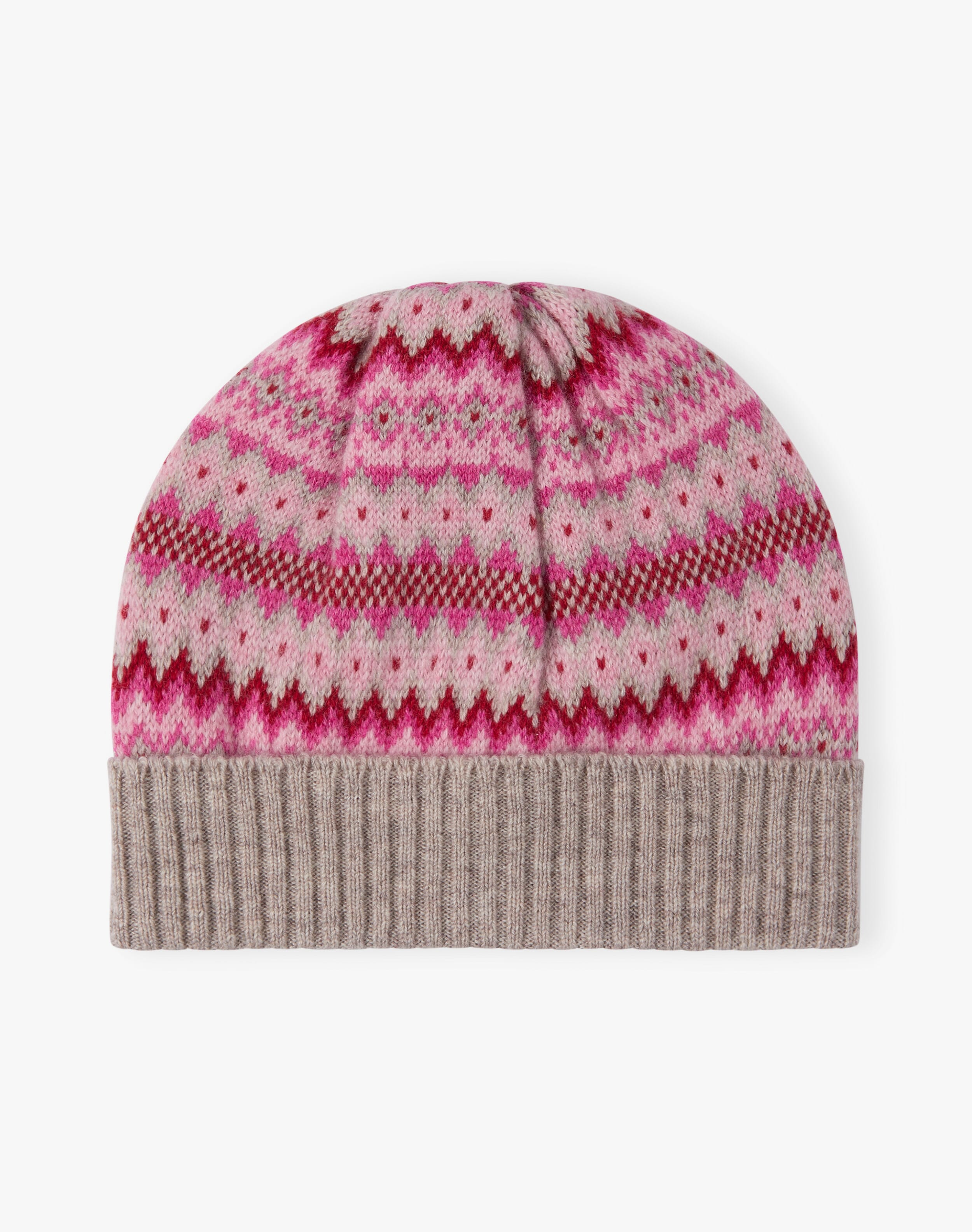 Cashmere Folk Fair Isle Beanie