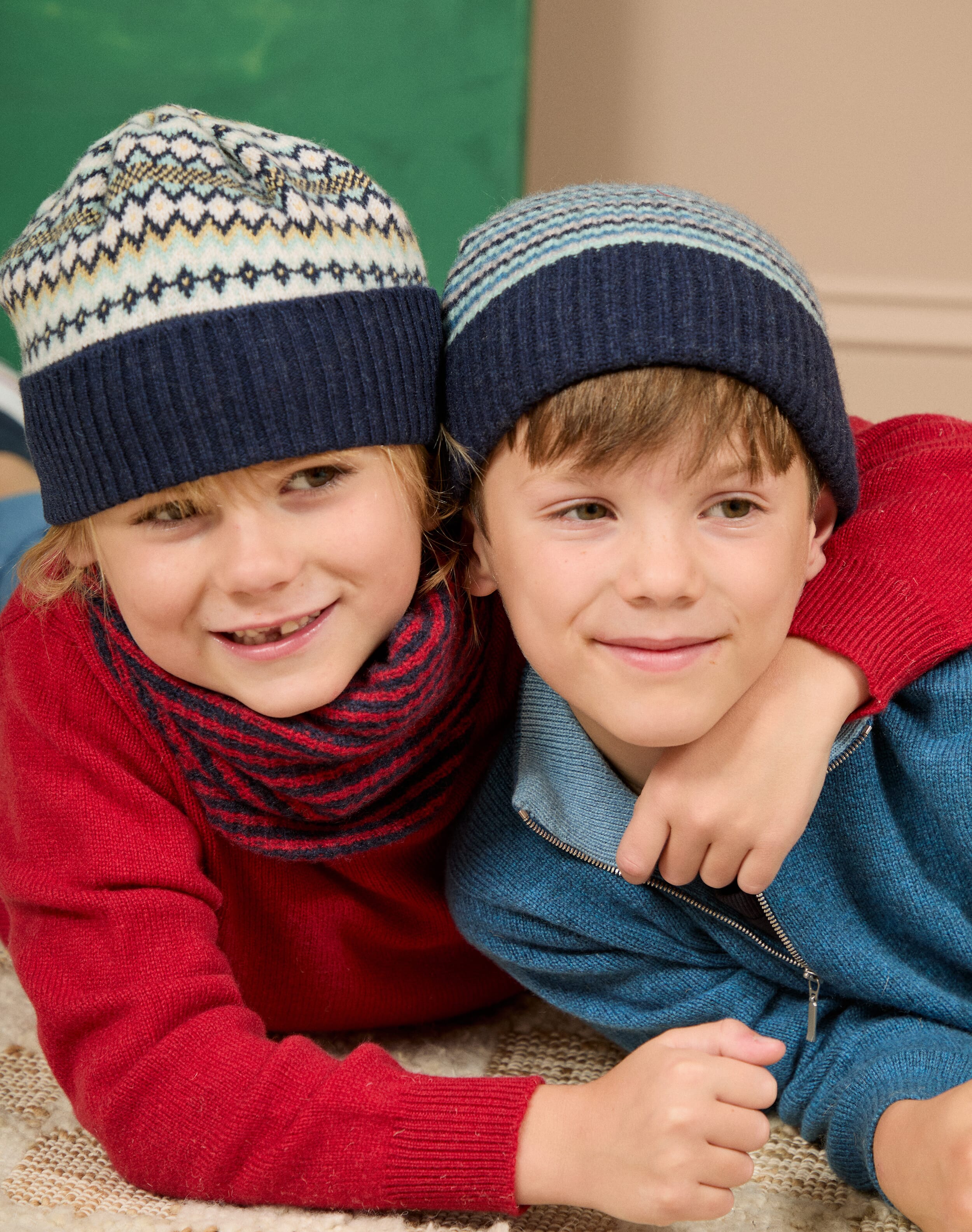 Cashmere Folk Fair Isle Beanie