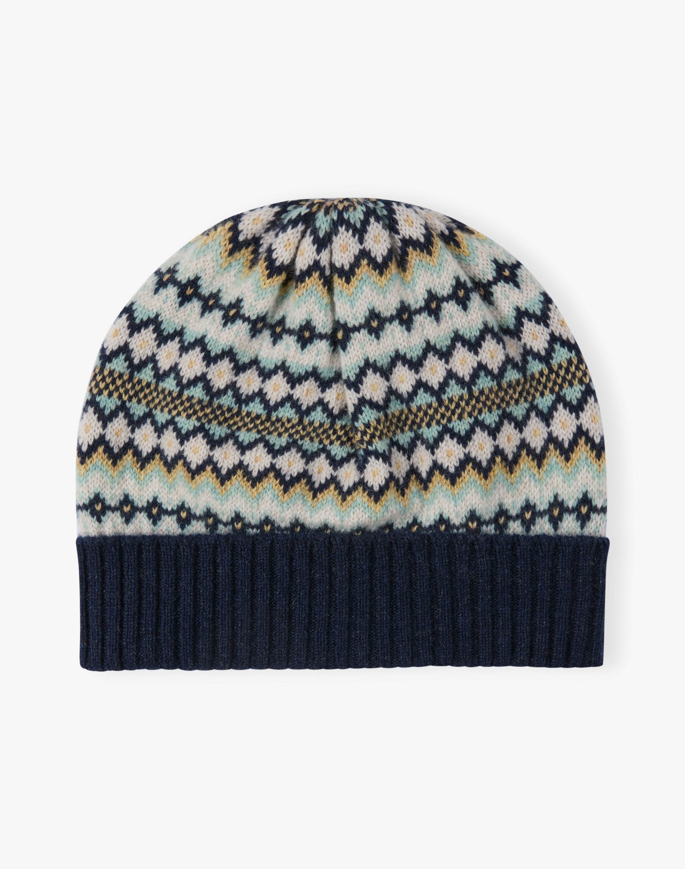Cashmere Folk Fair Isle Beanie