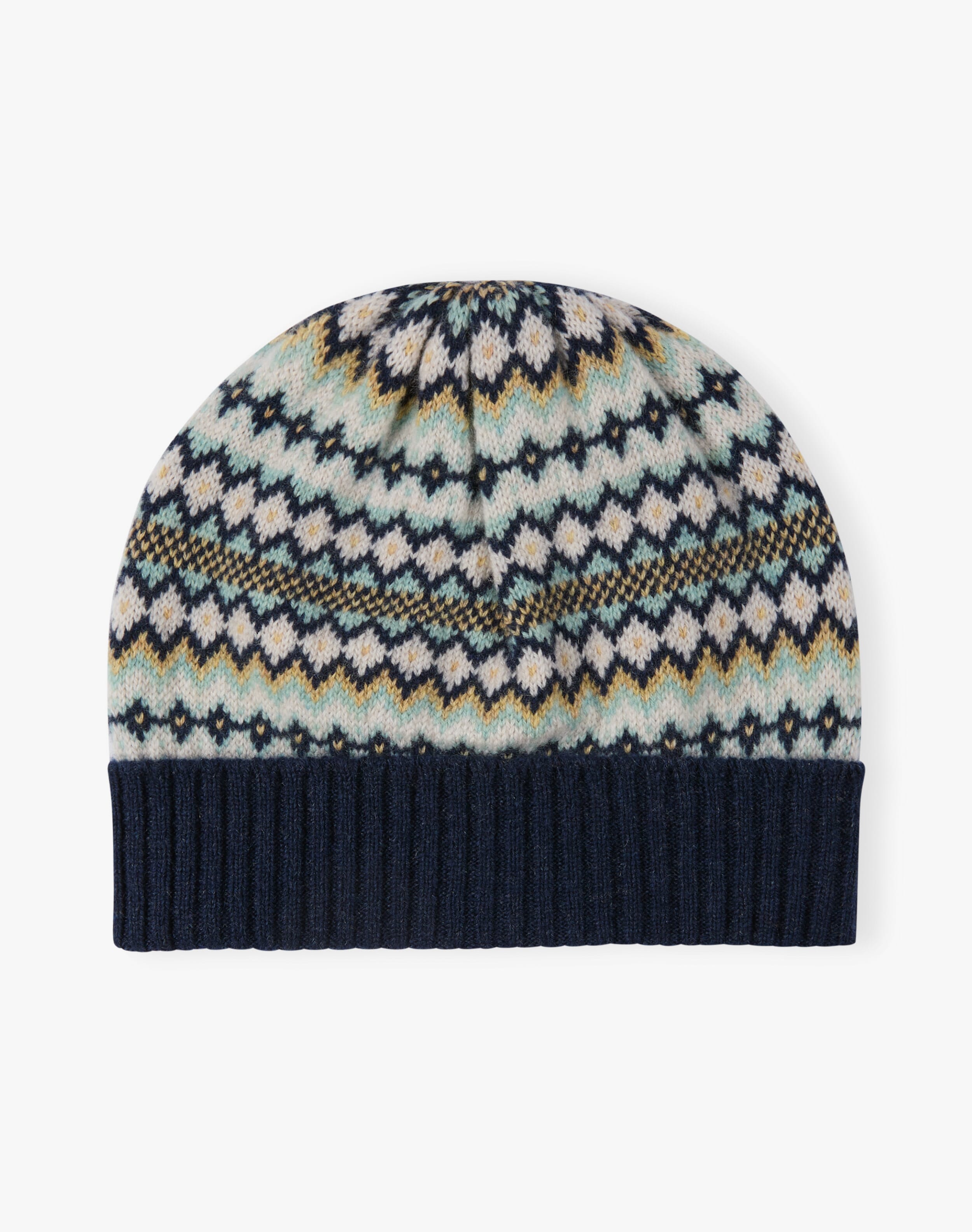 Cashmere Folk Fair Isle Beanie