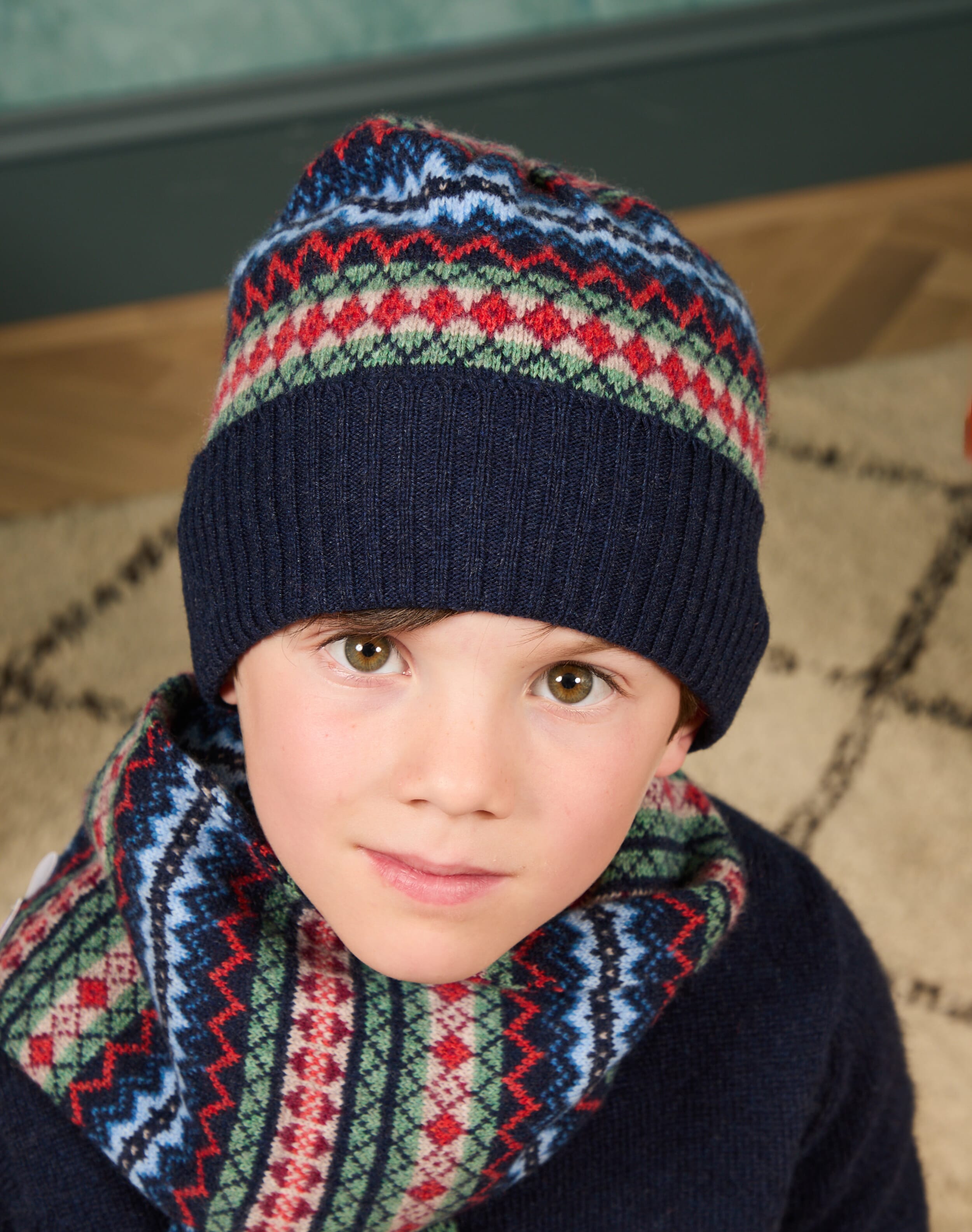 Cashmere Folk Beanie