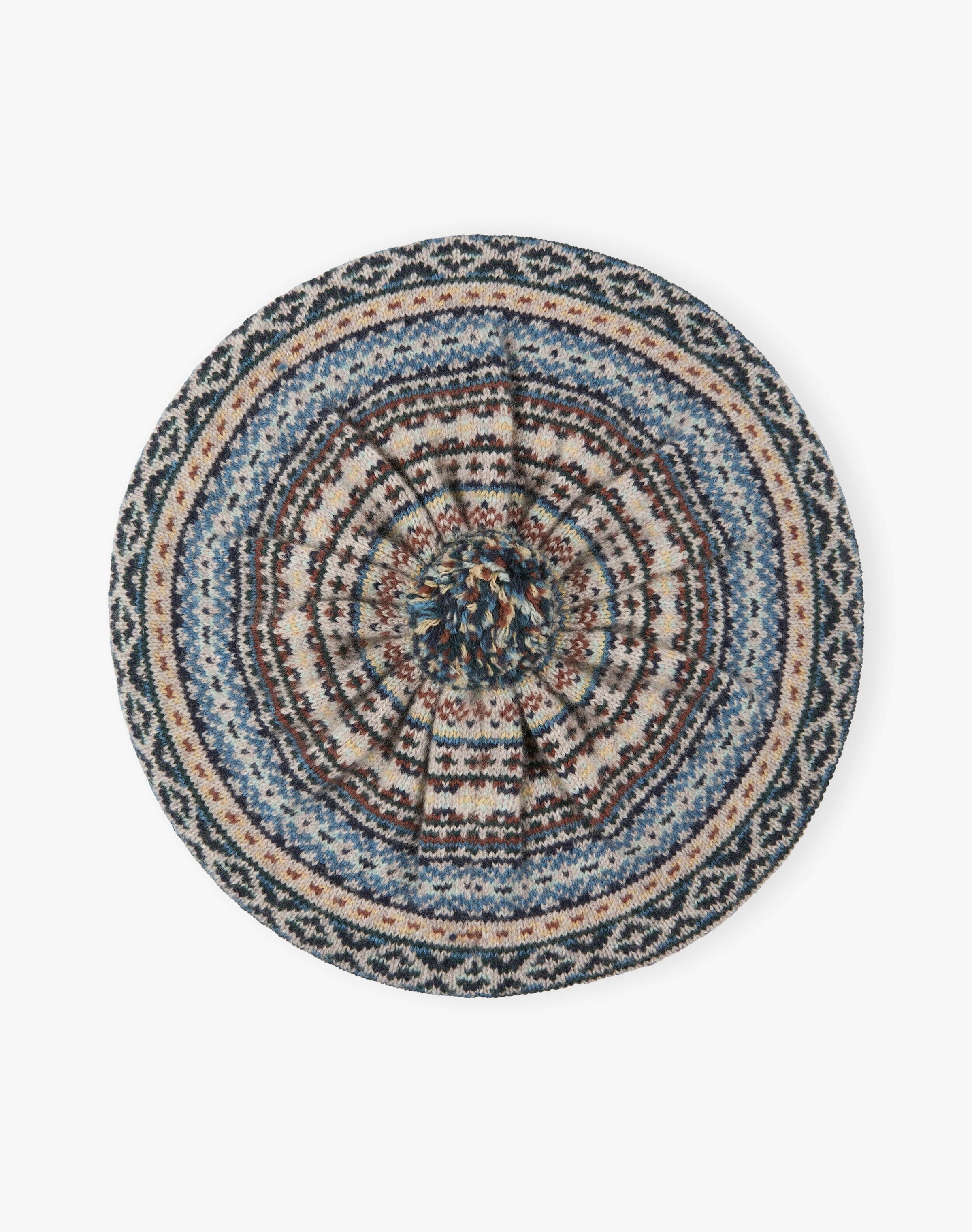 Cashmere Ditsy Fair Isle Beret