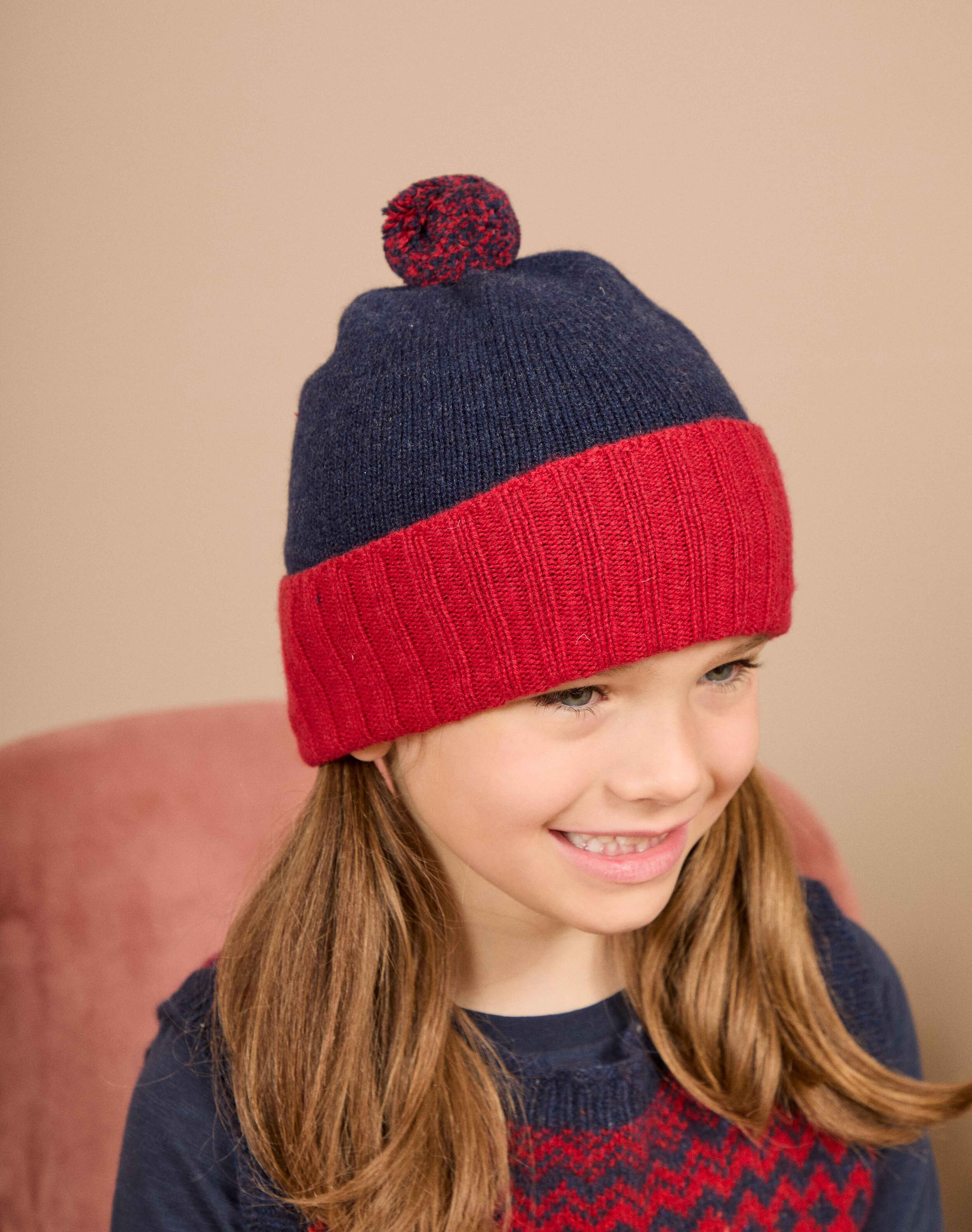 Cashmere Colour Block Hat
