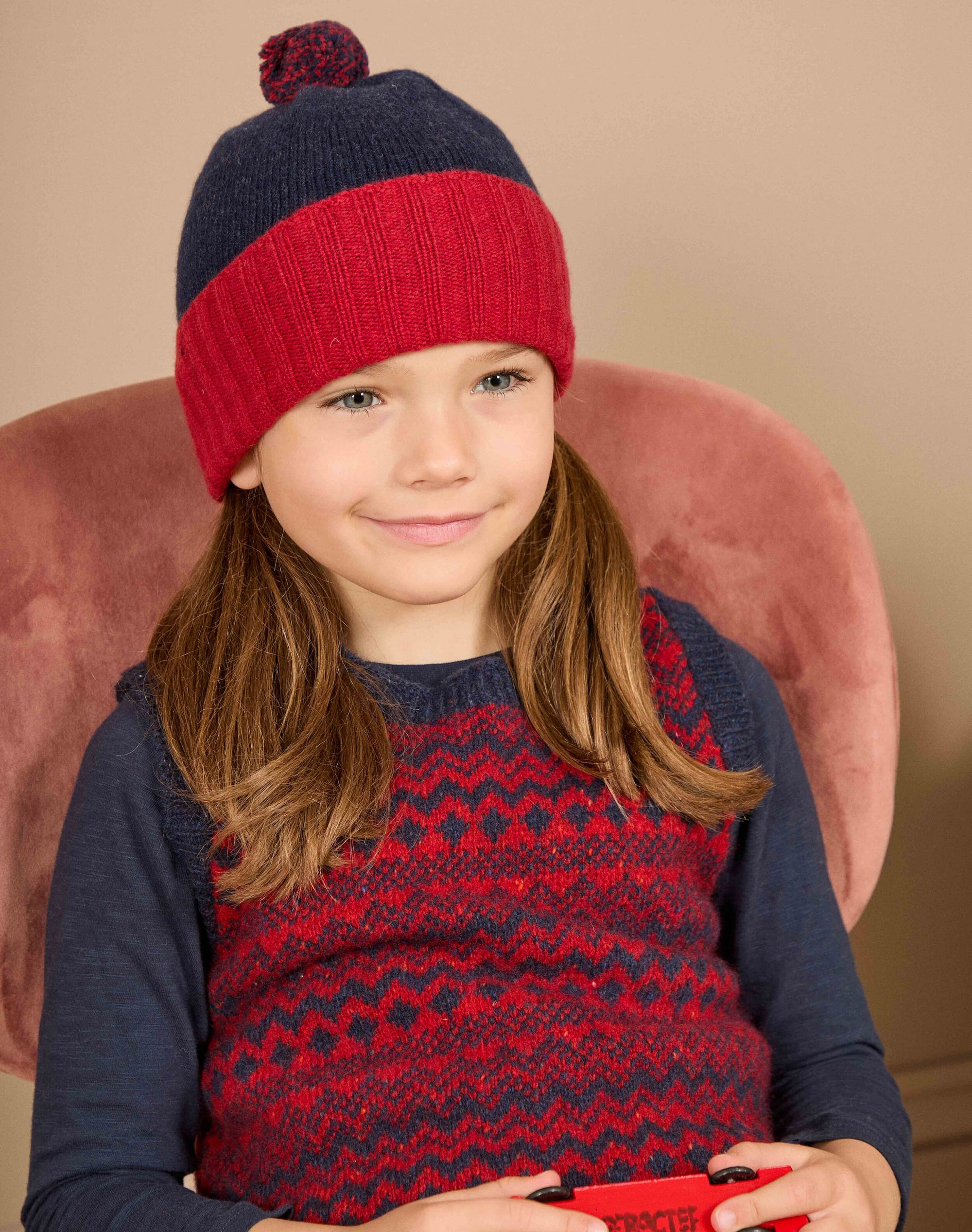 Cashmere Colour Block Hat