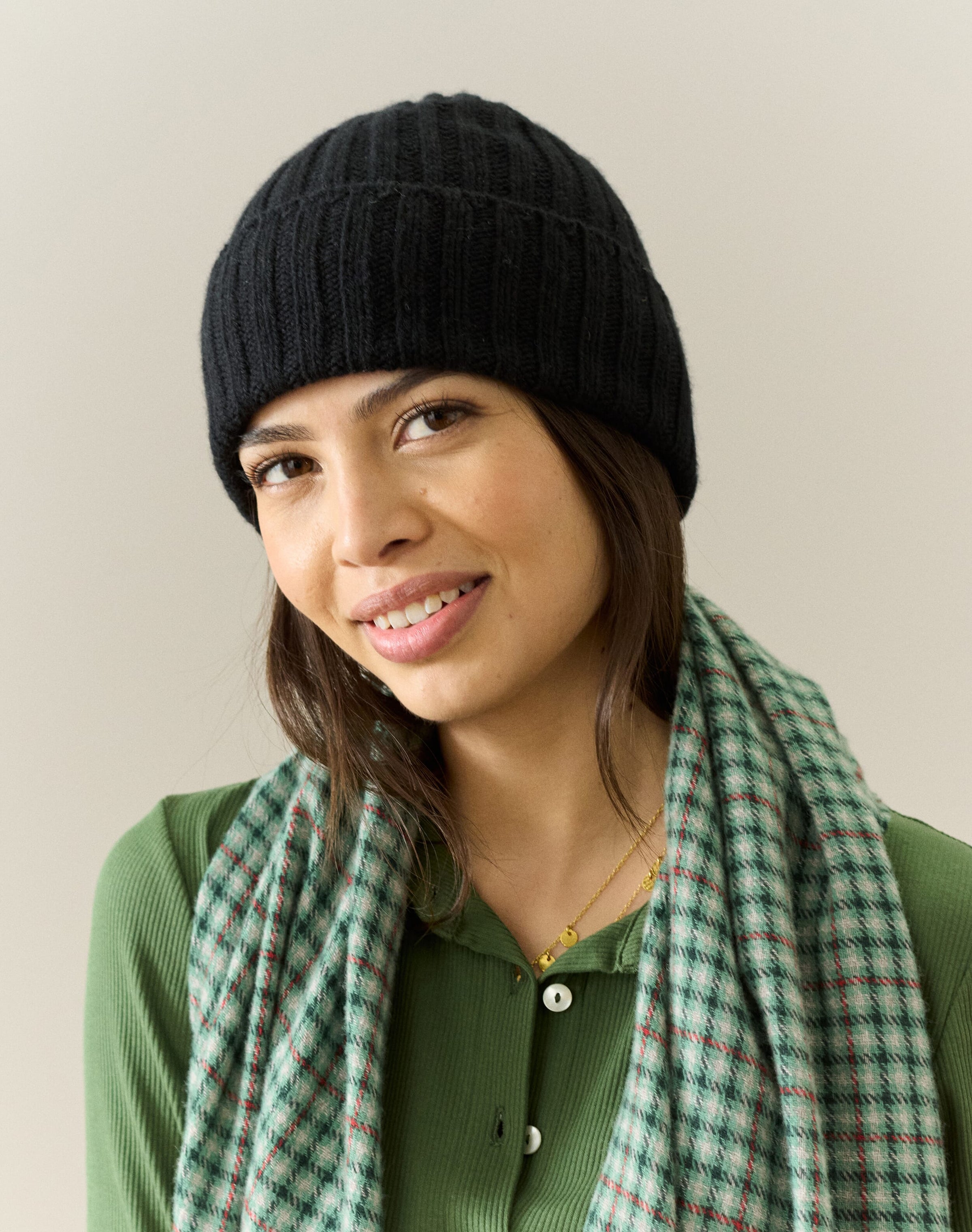 Cashmere Ribbed Hat