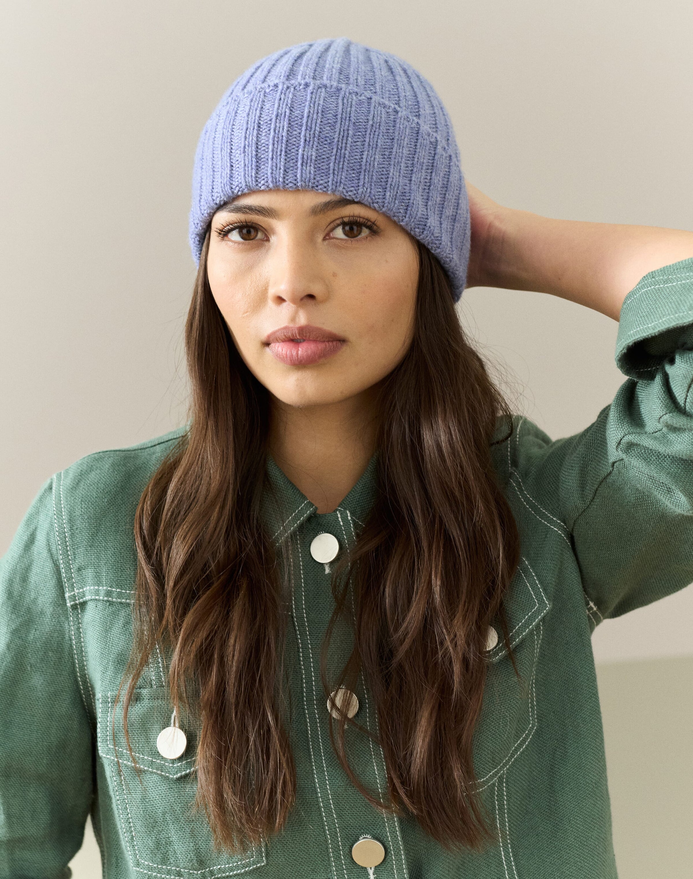Cashmere Ribbed Hat