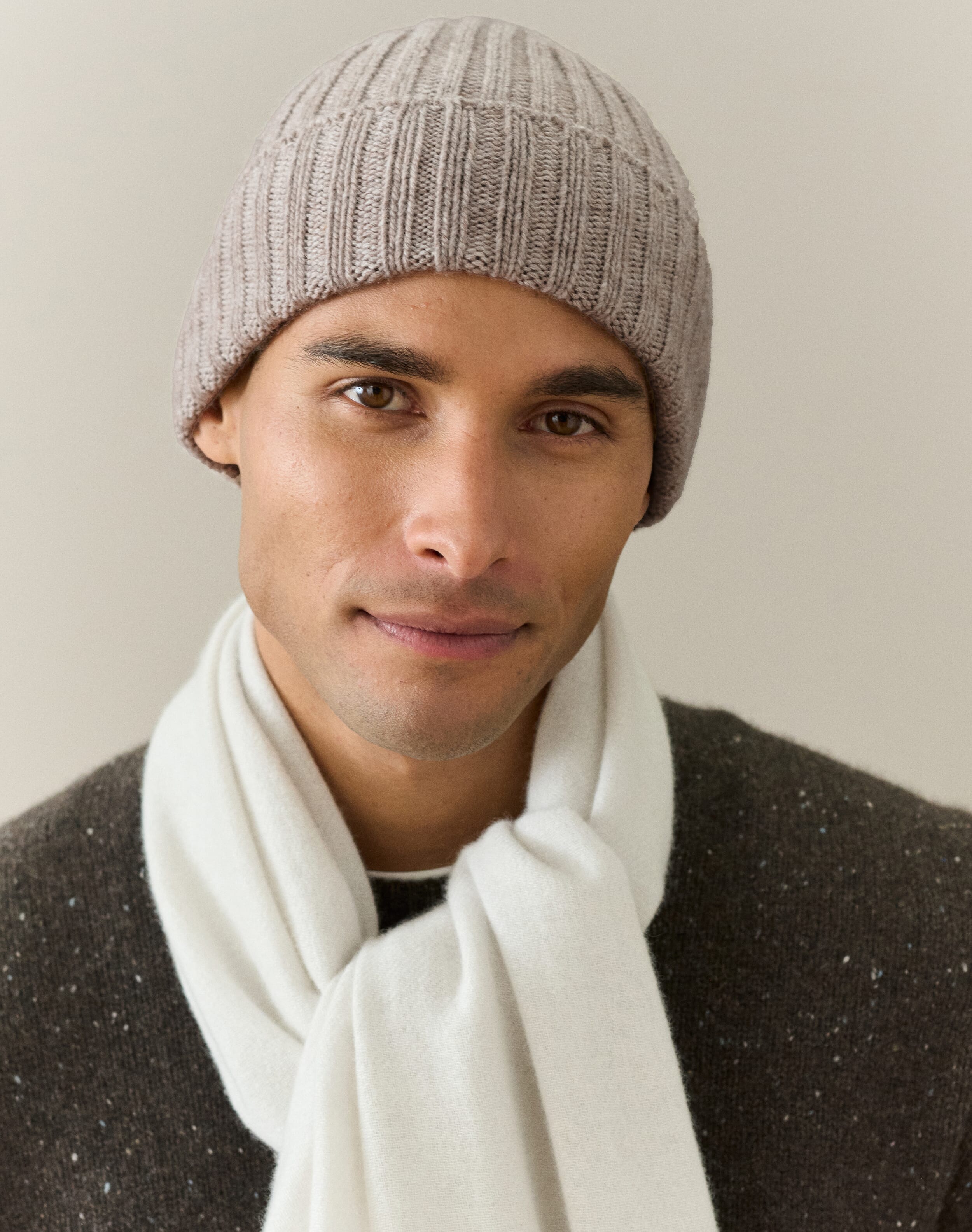 Cashmere Ribbed Hat