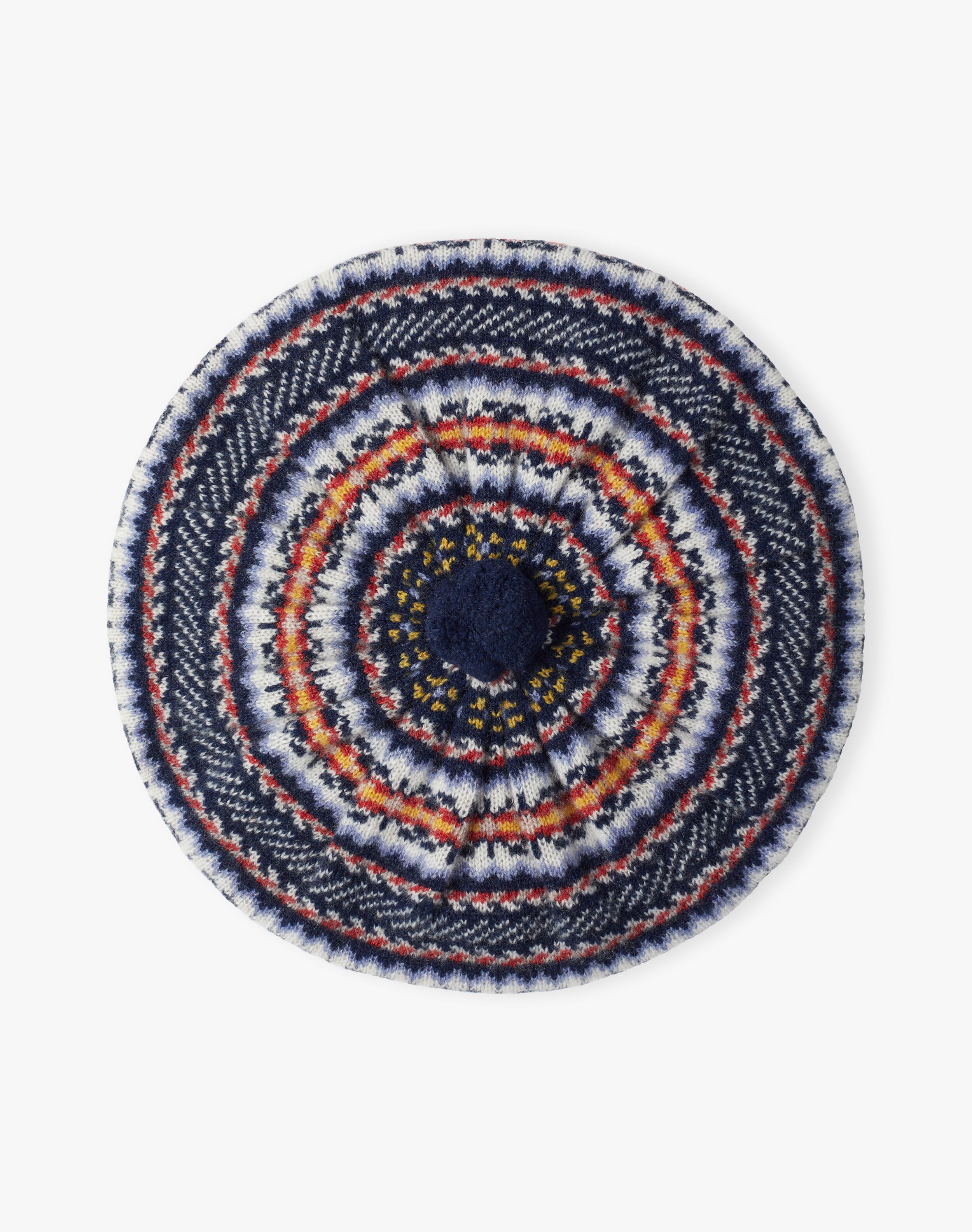 Cashmere Ditsy Fair Isle Beret